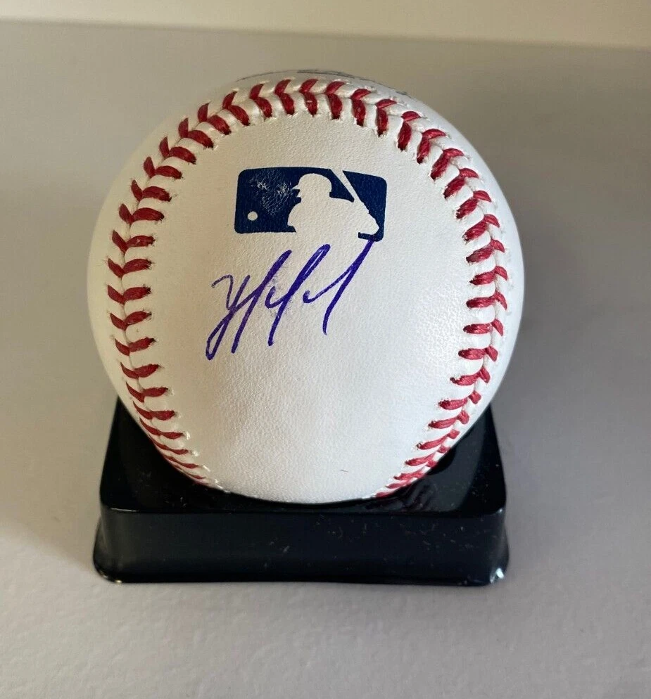 YORDAN ALVAREZ HOUSTON ASTROS SIGNED AUTOGRAPHED M.L. BASEBALL BECKETT COLLECTIBLE MEMORABILIA