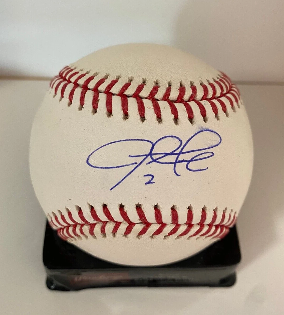 JUSTIN TURNER DODGERS/BLUE JAYS SIGNED AUTOGRAPHED M.L. BASEBALL BECKETT !