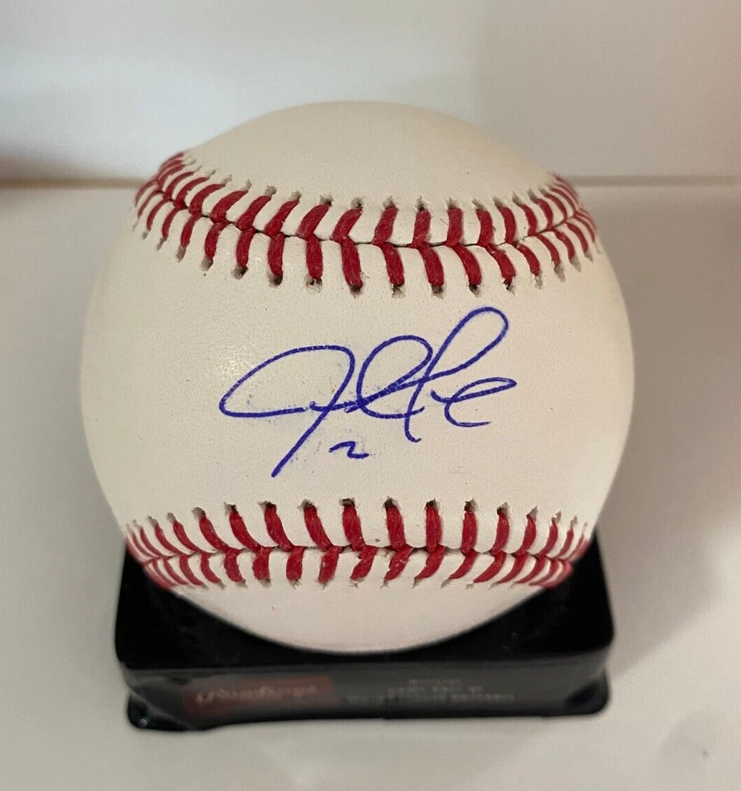JUSTIN TURNER DODGERS/BLUE JAYS SIGNED AUTOGRAPHED M.L. BASEBALL BECKETT !!