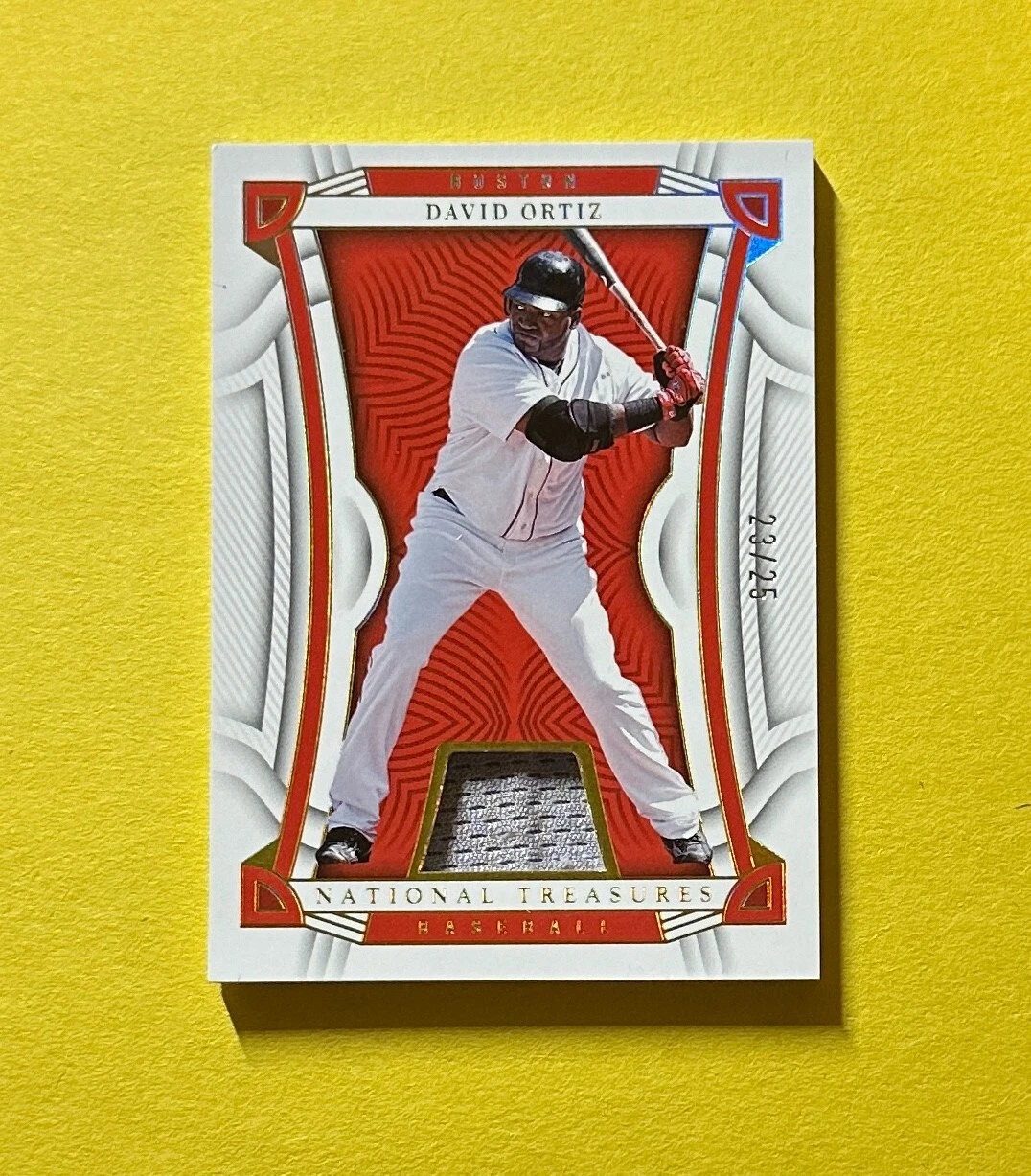 2023 PANINI NATIONAL TREASURES DAVID ORTIZ RELIC /25 #12 BOSTON