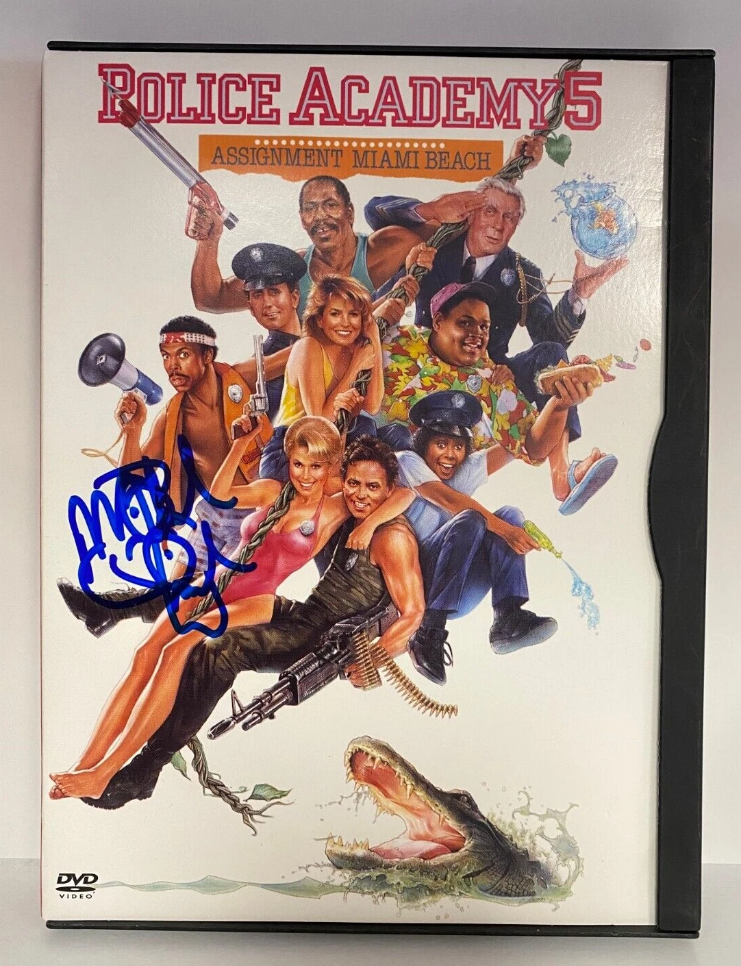 MICHAEL WINSLOW POLICE ACADEMY 5 SIGNED AUTOGRAPHED DVD COVER W/COA