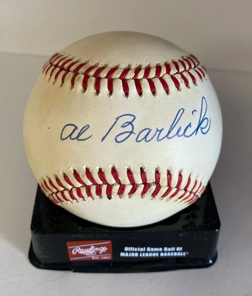 AL BARLICK HOF UMPIRE SIGNED AUTOGRAPHED N.L BASEBALL BECKETT AUTH