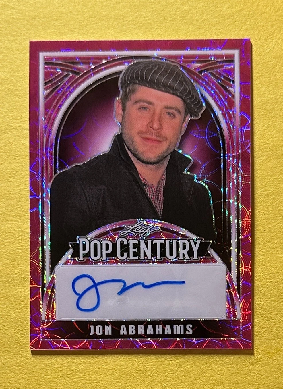 2024 LEAF POP CENTURY JON ABRAHAMS AUTOGRAPH /7 #BA-JA3