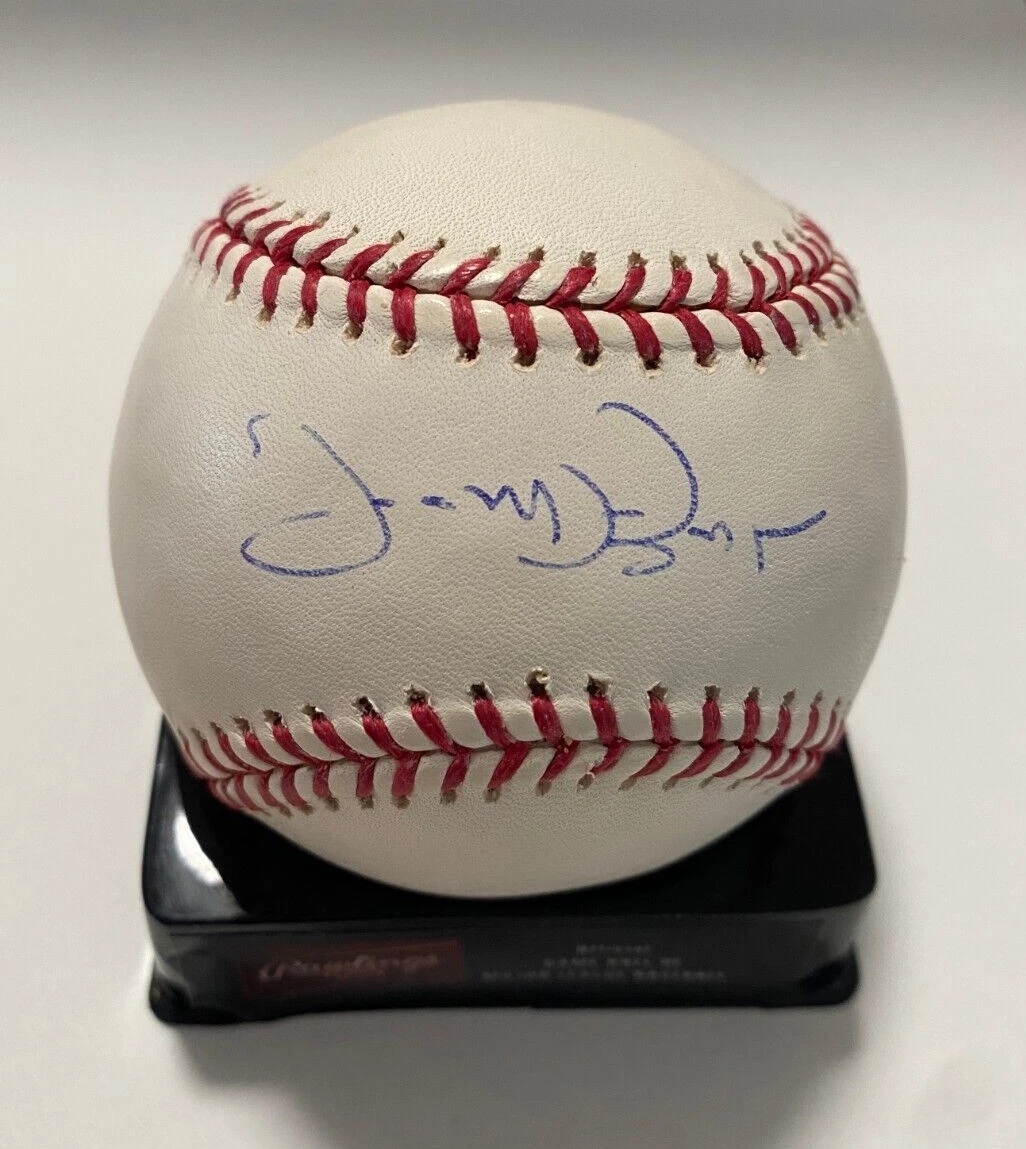 JIM EDMONDS ST. LOUIS CARDINALS SIGNED AUTOGRAPHED M.L. BASEBALL BECKETT