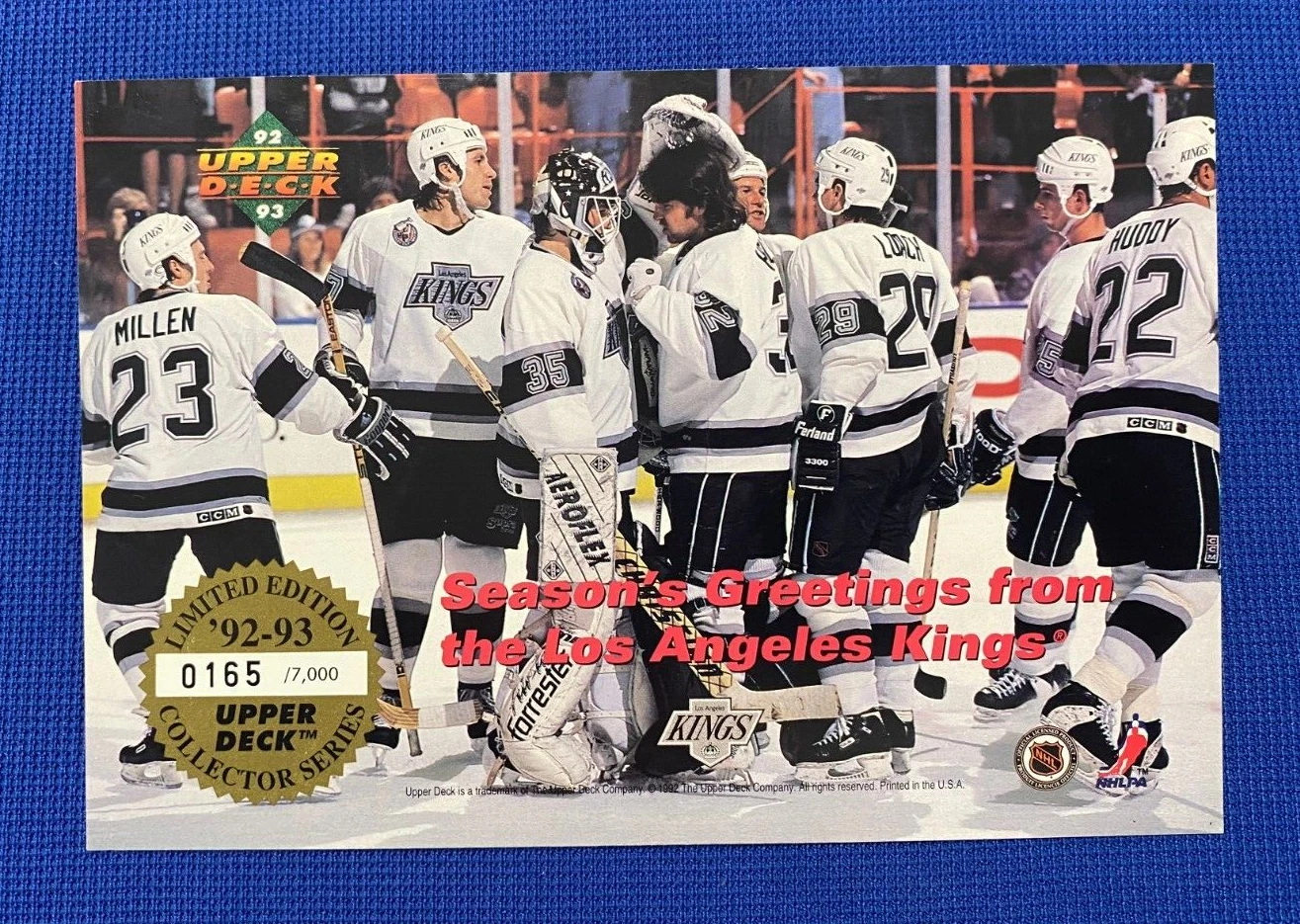 1992-93 UPPER DECK SEASON'S GREETINGS WAYNE GRETZKY JUMBO CARD /7000 RARE