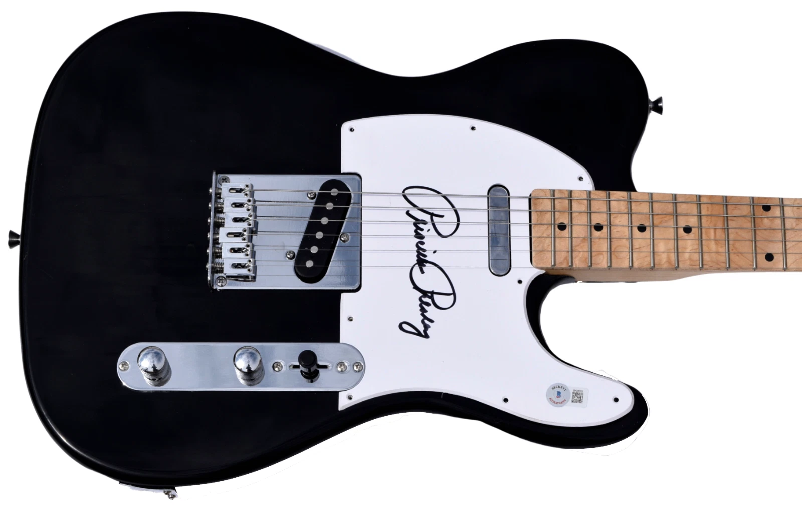 Priscilla Presley Signed Autograph Electric Guitar Elvis Presley Wife BAS COA
