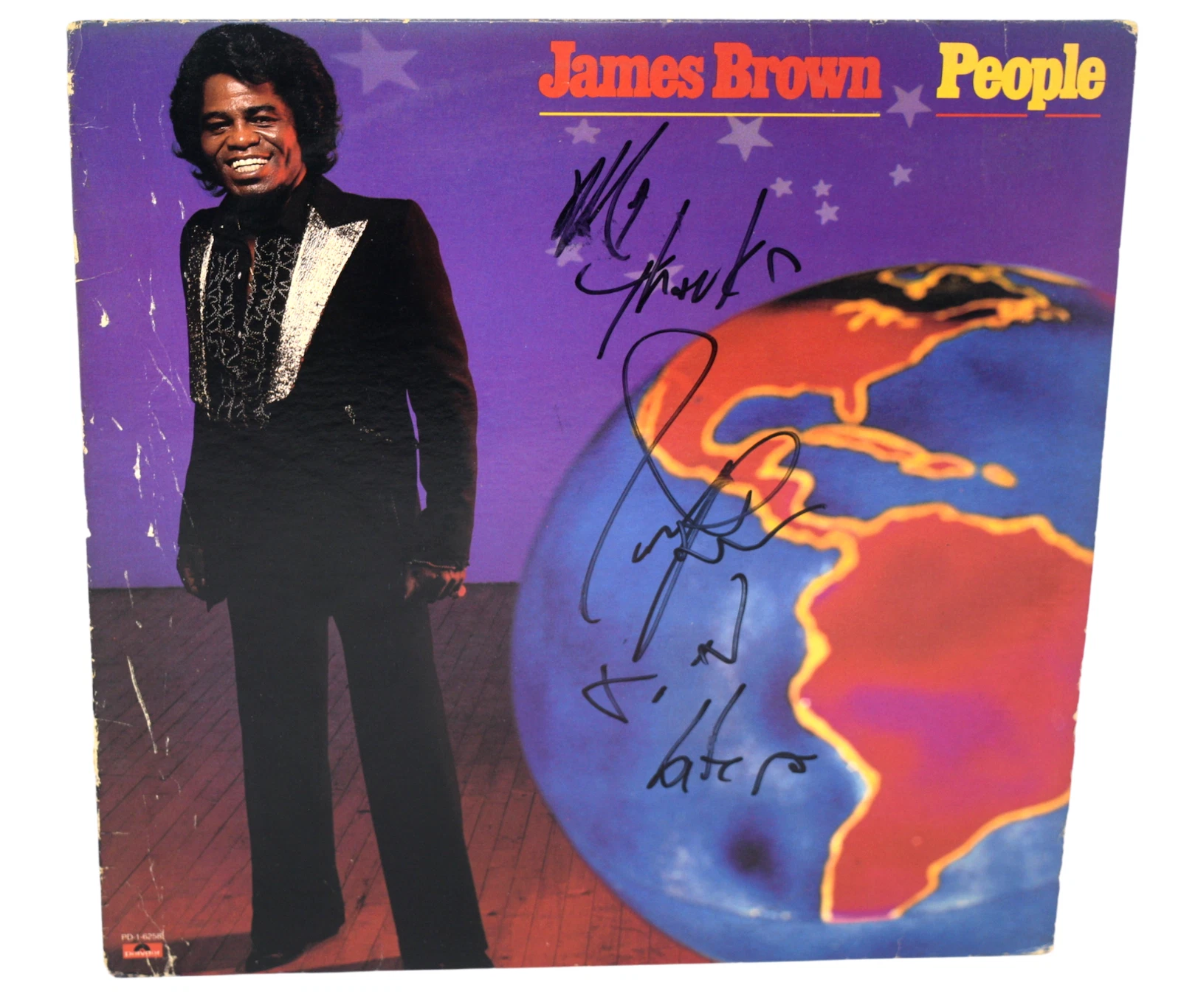 James Brown Signed Autograph People Vinyl Record Album LP Soul Beckett COA