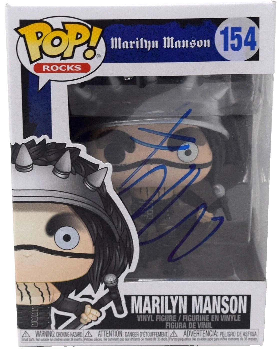 Marilyn Manson Signed Autograph Funko Pop Rocks #154 Figure ACOA COA