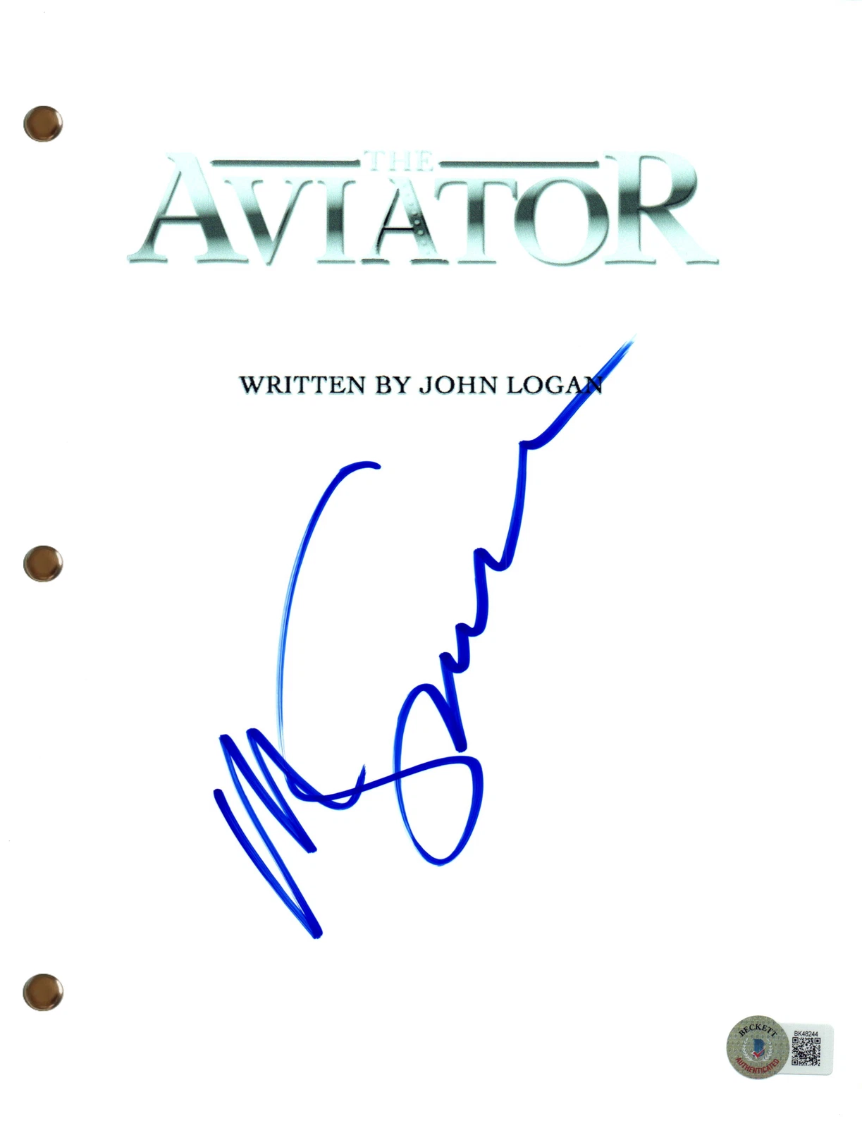 Martin Scorsese Signed Autograph The Aviator Movie Script Screenplay Beckett COA