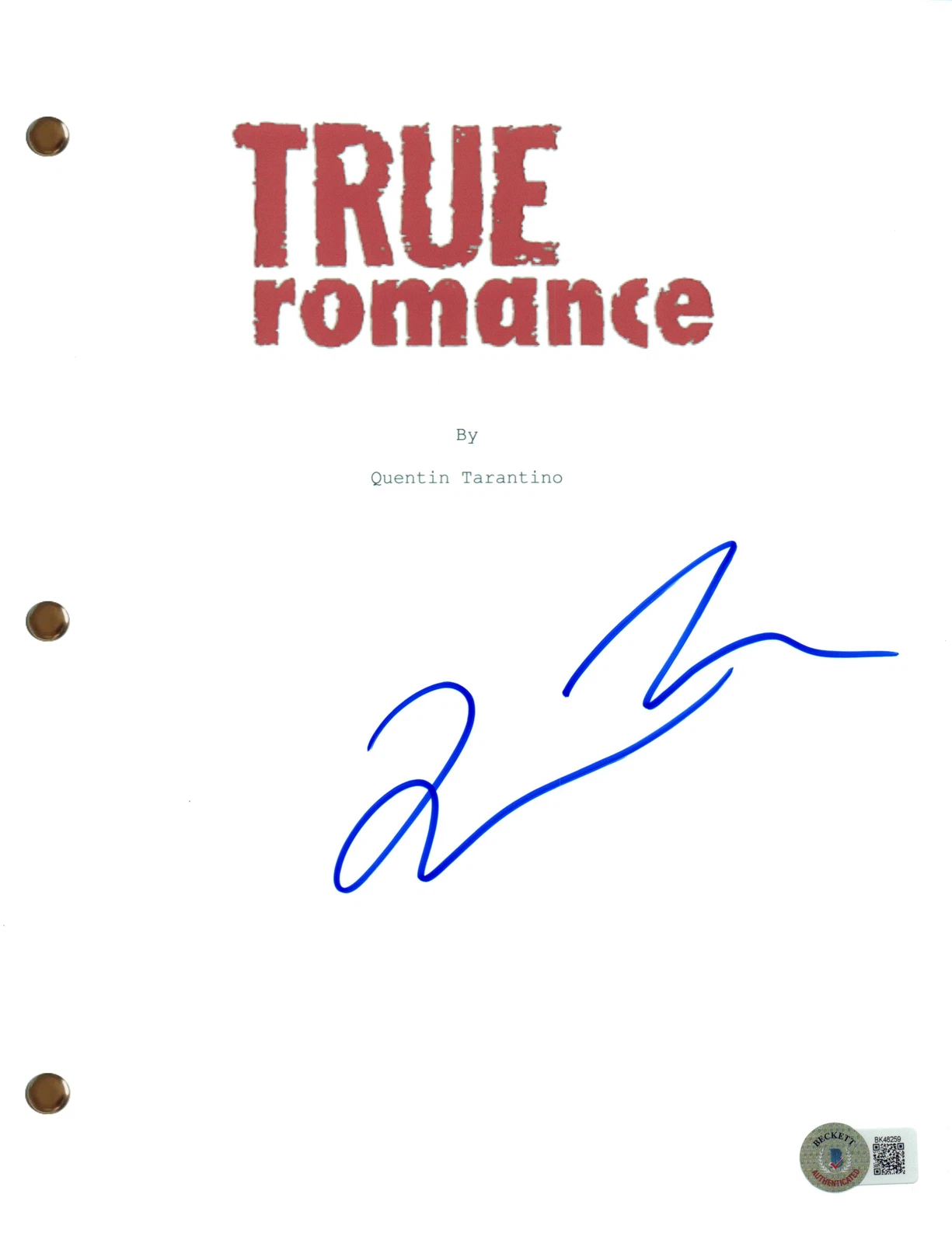 Quentin Tarantino Signed Autograph True Romance Movie Script Screenplay BAS COA