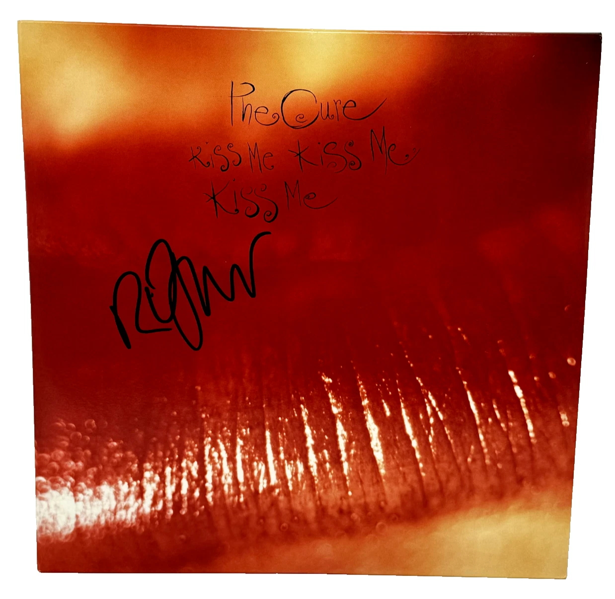 Robert Smith The Cure Signed Kiss Me Kiss Me Vinyl Record LP Album Autograph BAS