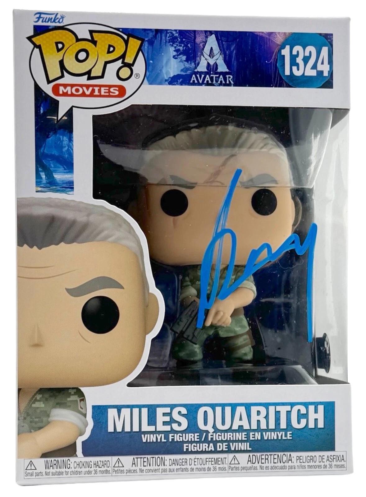 Stephen Lang Signed Funko Pop Avatar Miles Quaritch 1324 AutographBeckett COA