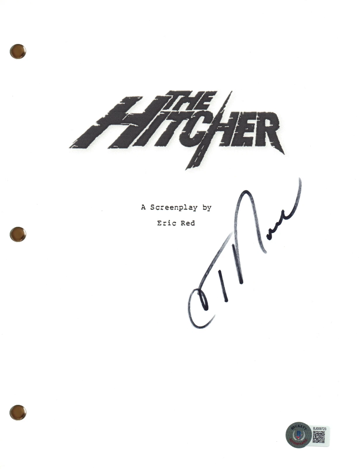 C. Thomas Howell Signed Autograph The Outsiders Movie Script Screenplay BAS COA