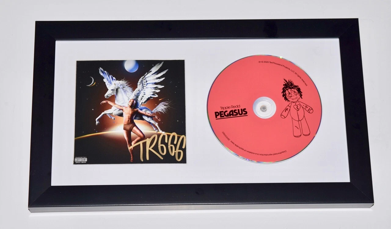 TRIPPIE REDD SIGNED AUTOGRAPHED PEGASUS FRAMED CD BOOKLET DISPLAY COA COLLECTIBLE MEMORABILIA