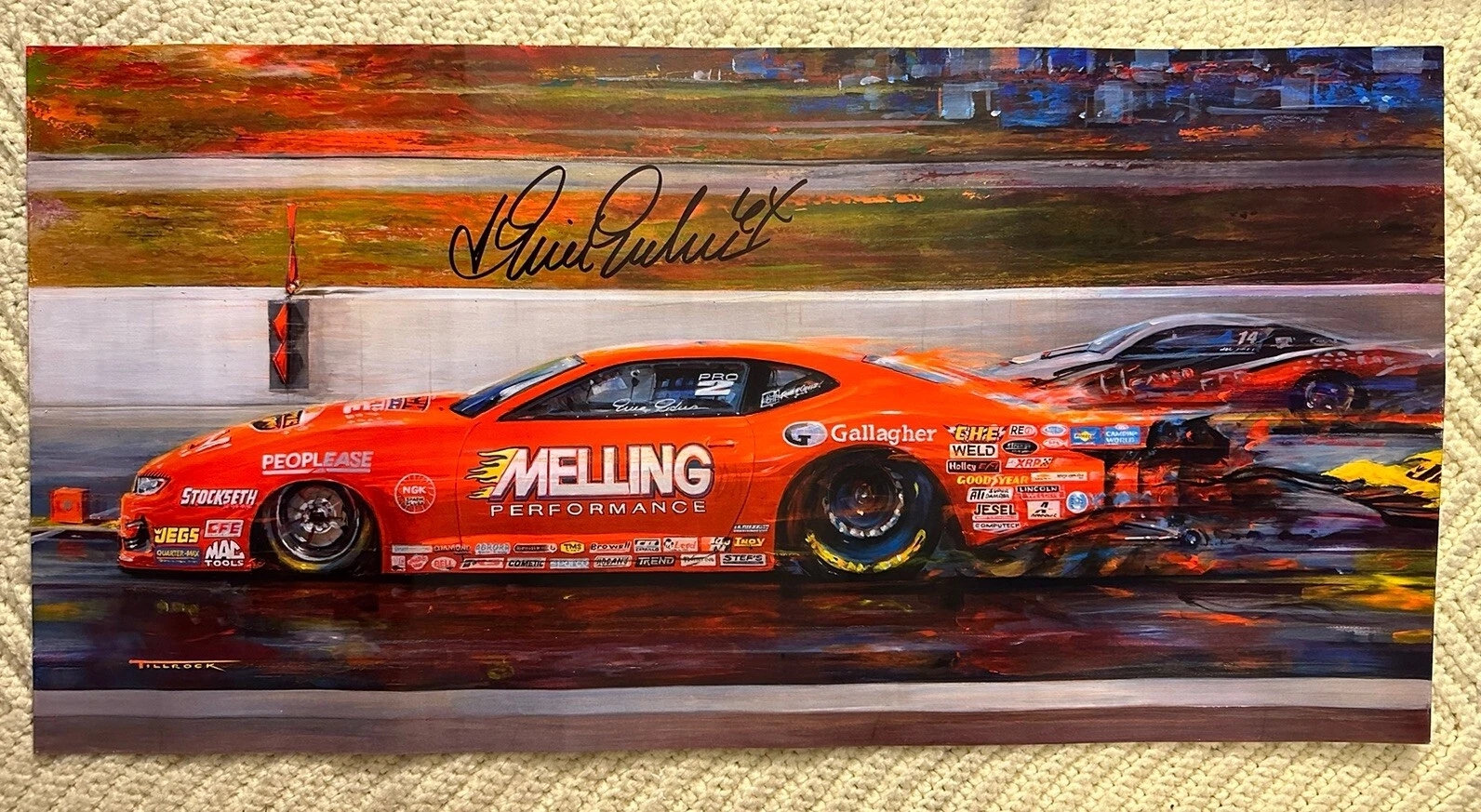 Erica Enders Pro Stock Signed Poster Nhra 2023 Champion Autographed 6 X