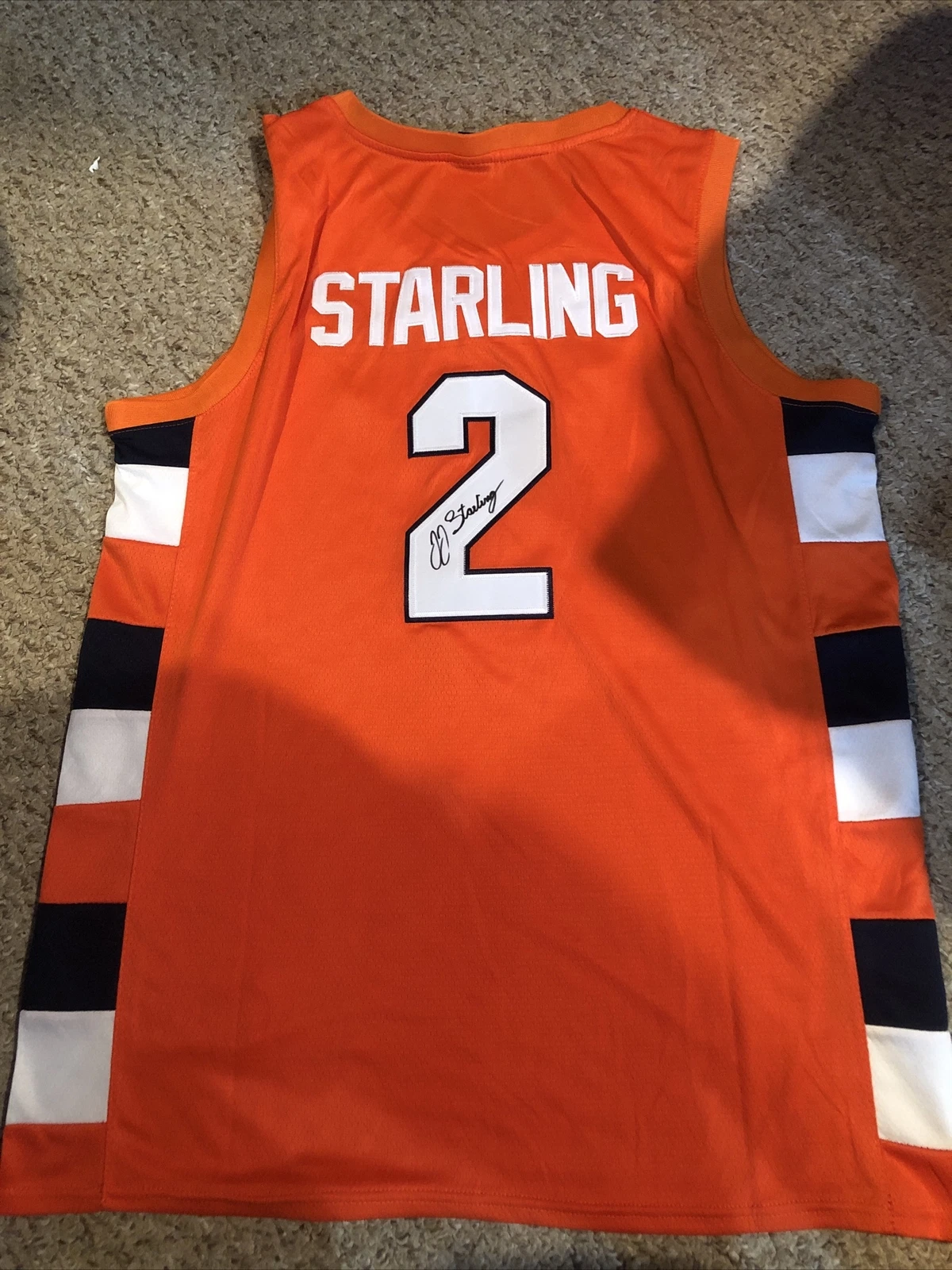 SYRACUSE ORANGE- JJ STARLING SIGNED AUTOGRAPH JERSEY COA CUSE BASKETBALL COLLECTIBLE MEMORABILIA
