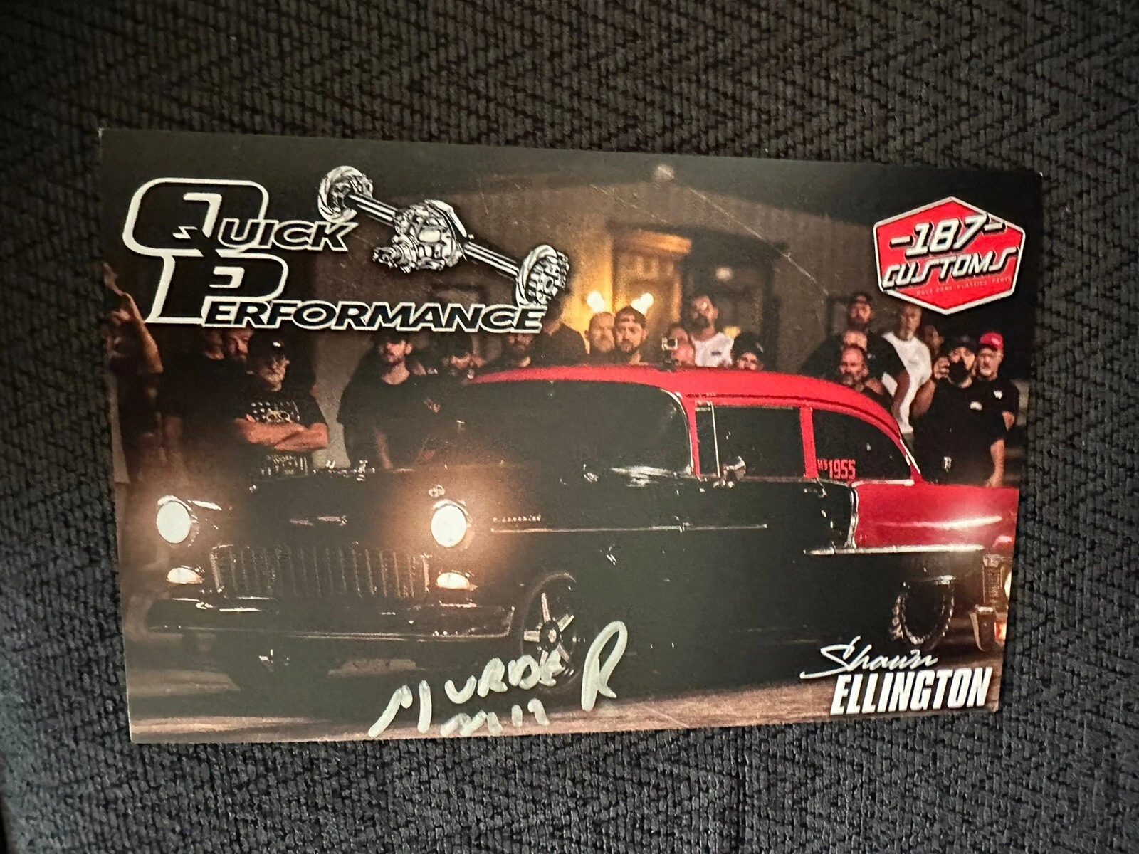 Murder Nova Signed Street Outlaws Promo Card PRI Show Quick Performance