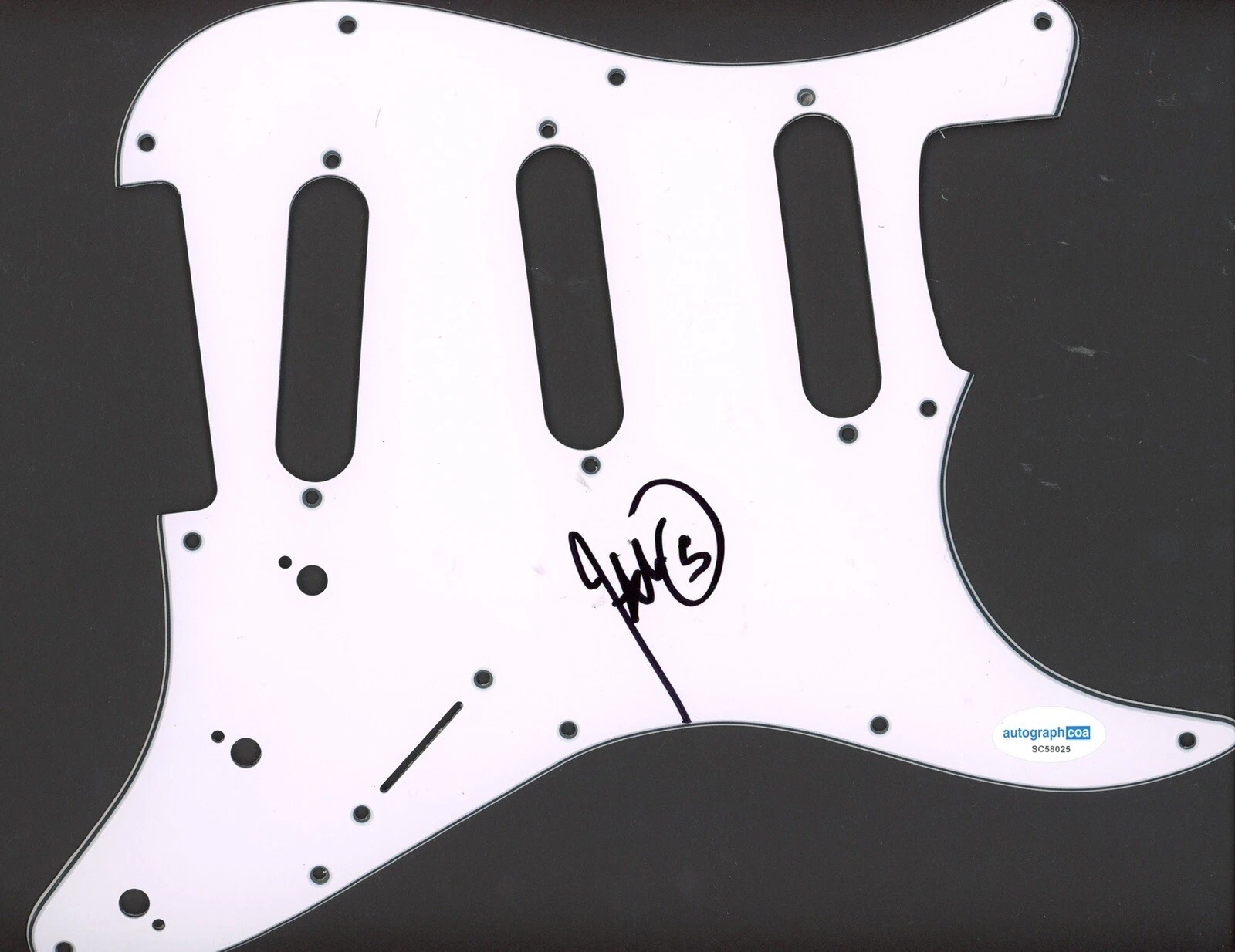 JOHN 5 SIGNED AUTOGRAPH STRAT GUITAR PICKGUARD ACOA MOTLEY CRUE MANSON