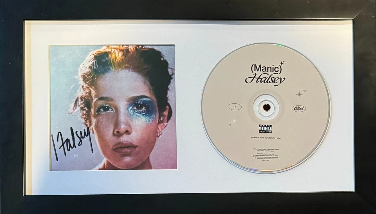 Halsey Signed Autograph Manic CD Framed Display Singer Beckett COA