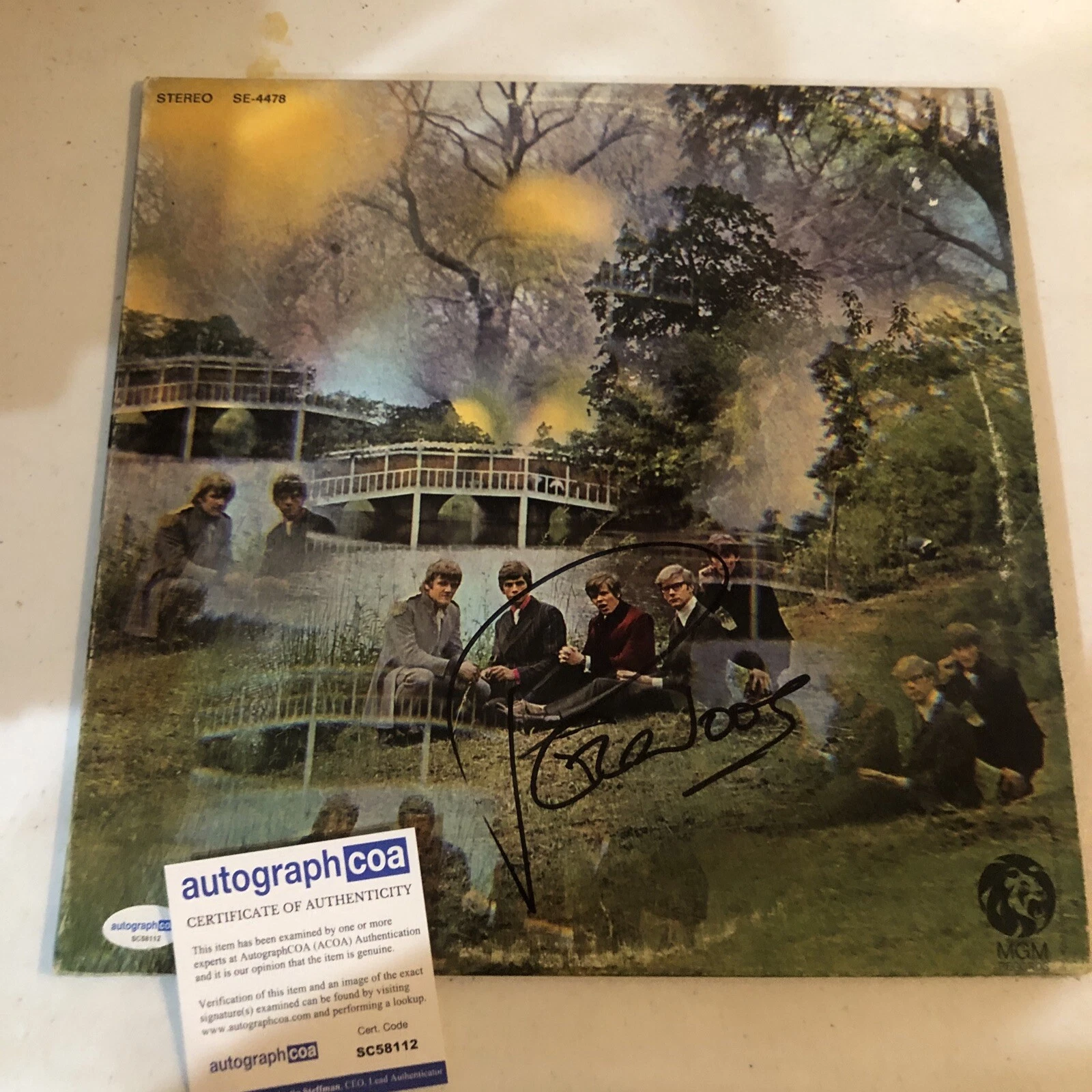 PETER NOONE HERMANS HERMITS BLAZE SIGNED AUTOGRAPH VINYL ALBUM LP RECORD ACOA