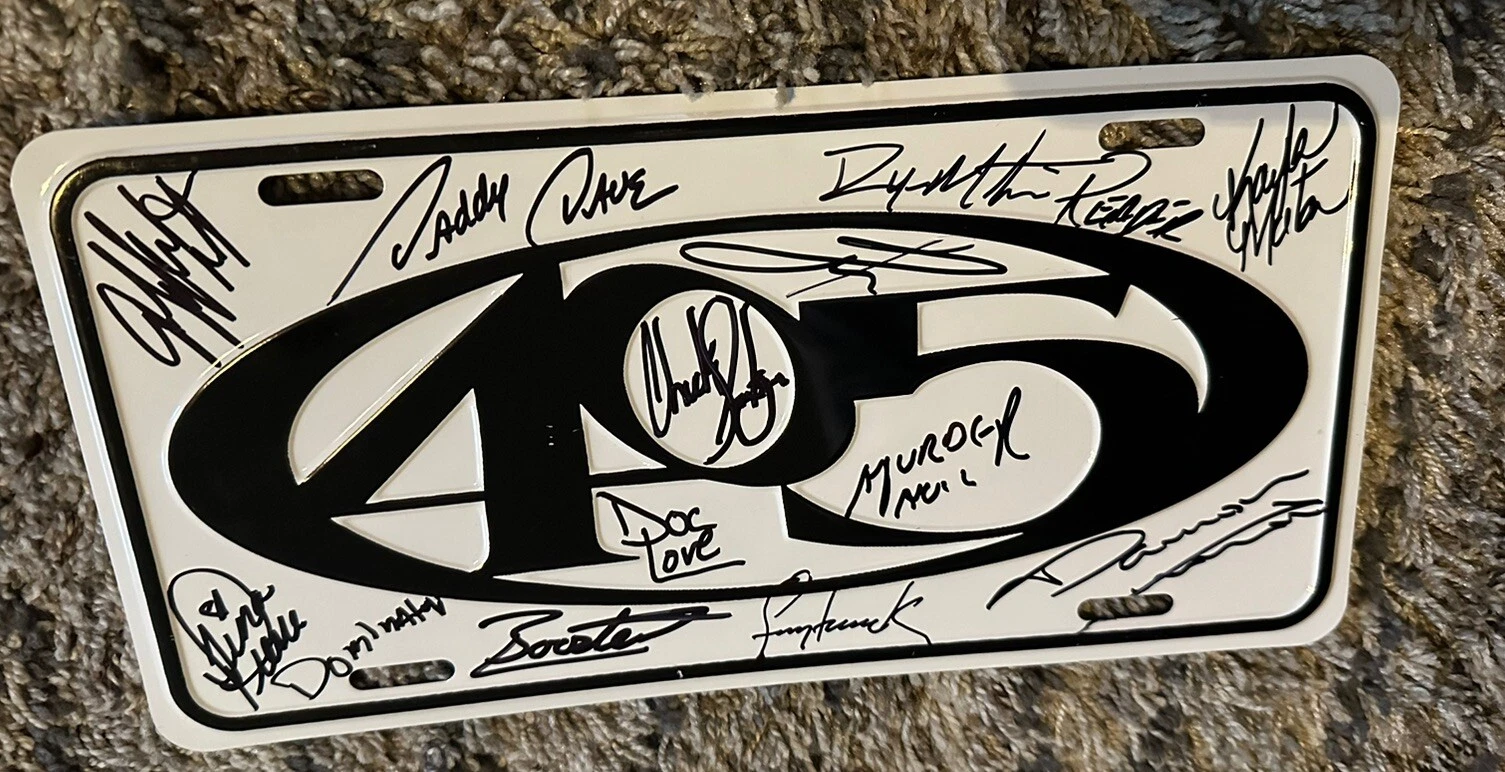 14 OKC STREET OUTLAWS SIGNED 405 METAL SIGN DADDY DAVE RYAN MARTIN MURDER NOVA + COLLECTIBLE MEMORABILIA