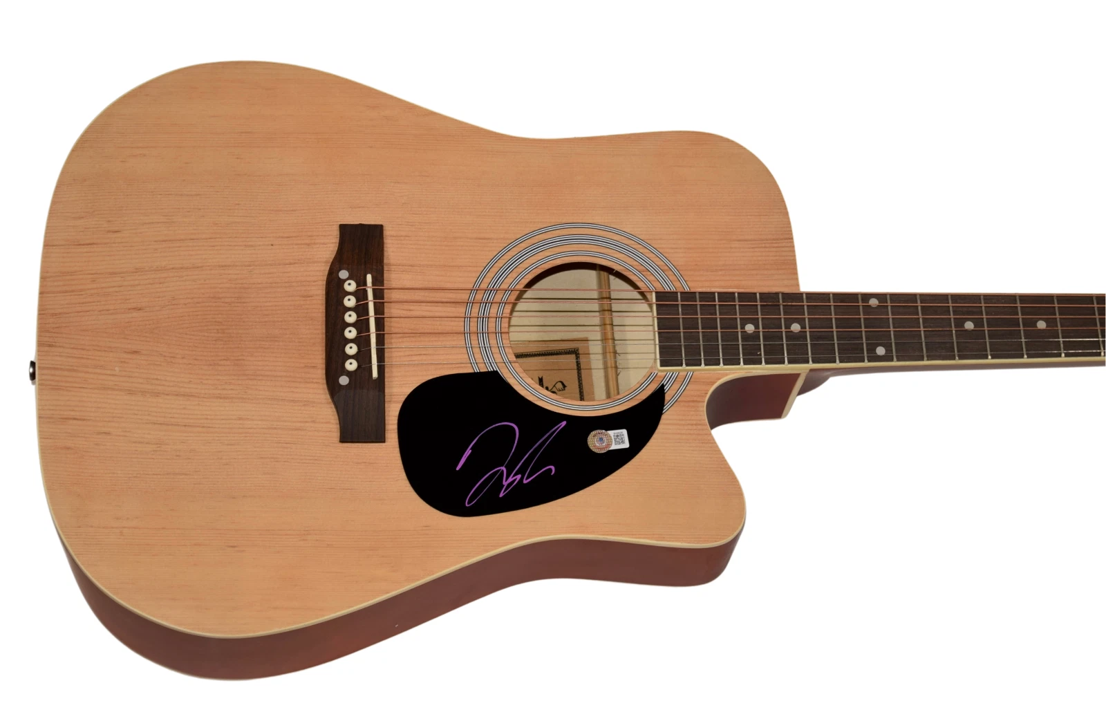 Tyler Hubbard Florida Georgia Line Signed Acoustic Guitar Autograph Beckett COA