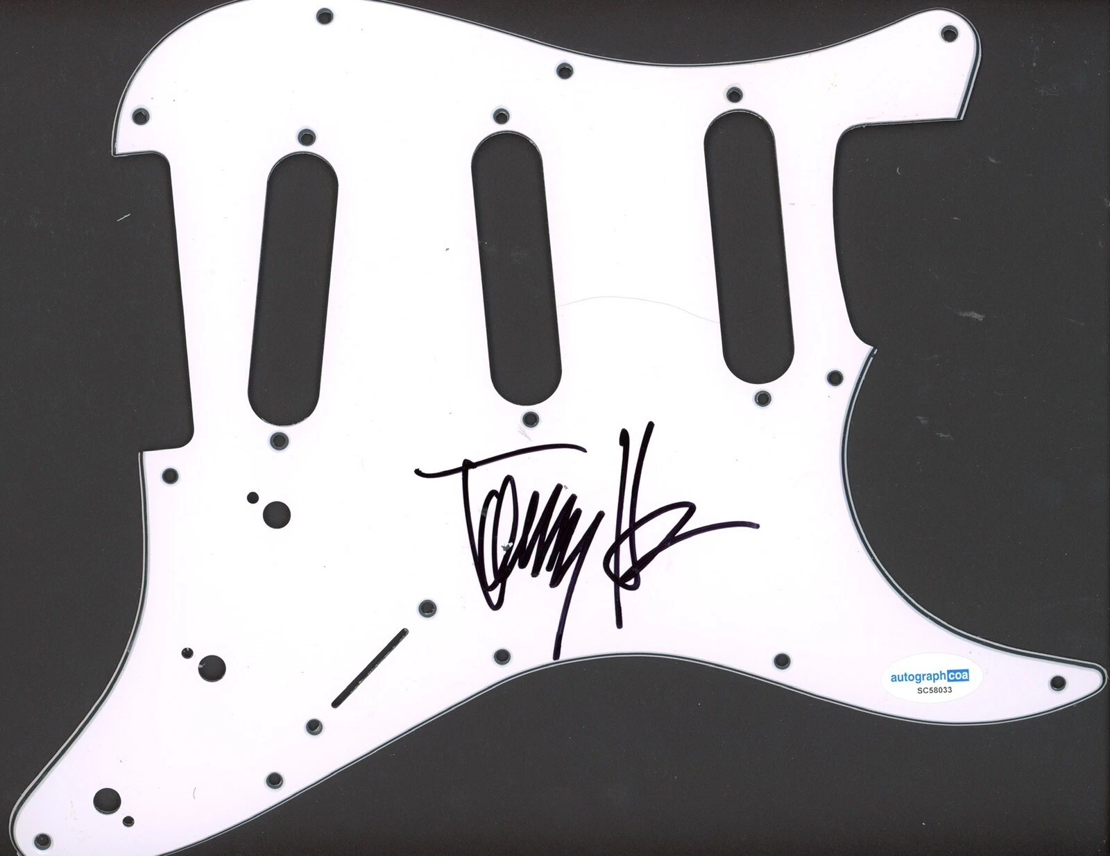 TOMMY HENRIKSEN SIGNED AUTOGRAPH STRAT GUITAR PICKGUARD ACOA HOLLYWOOD VAMPIRES