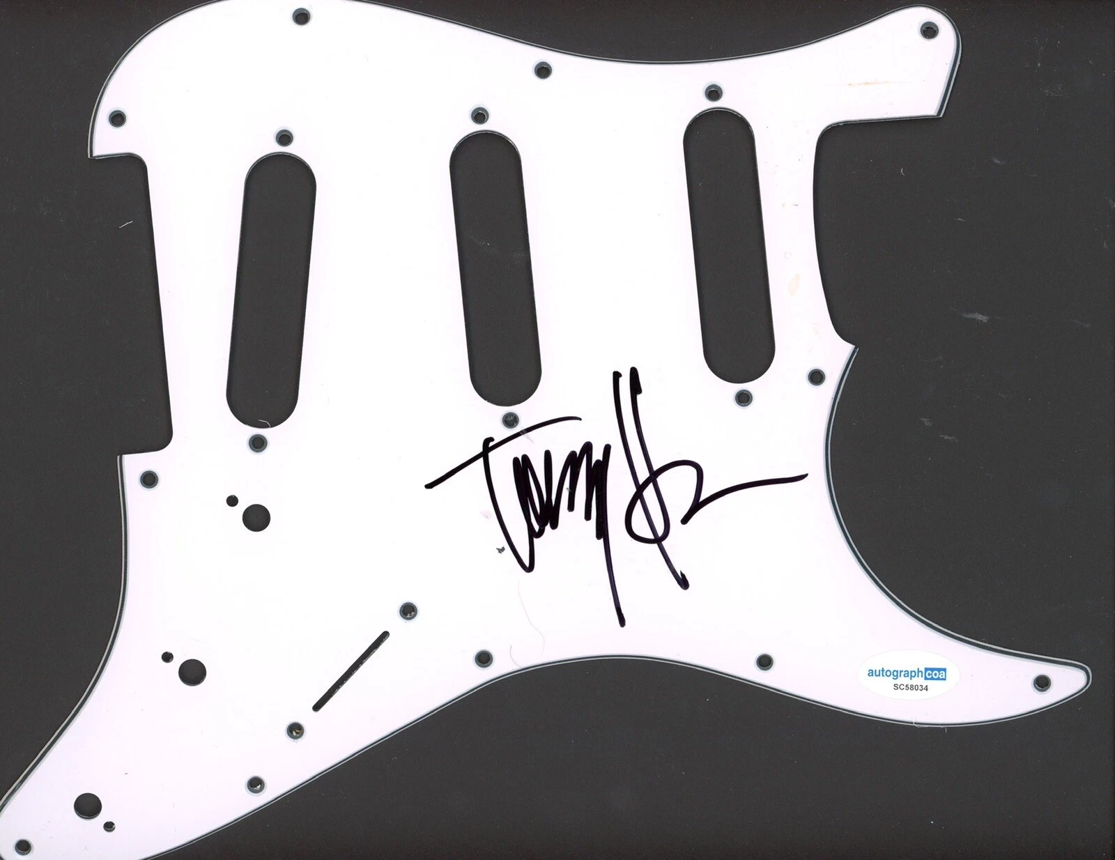 TOMMY HENRIKSEN SIGNED AUTOGRAPH STRAT GUITAR PICKGUARD ACOA HOLLYWOOD VAMPIRES