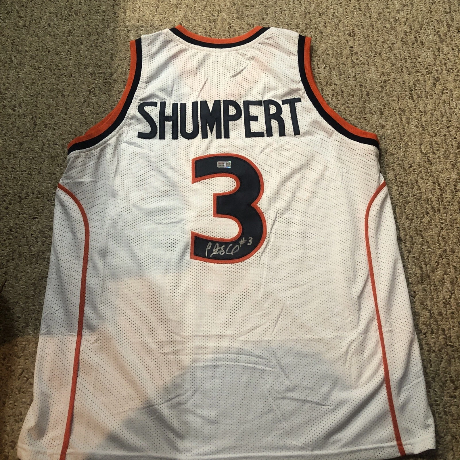 SYRACUSE ORANGE- PRESTON SHUMPERT SIGNED AUTOGRAPH JERSEY TRISTAR COA BASKETBALL