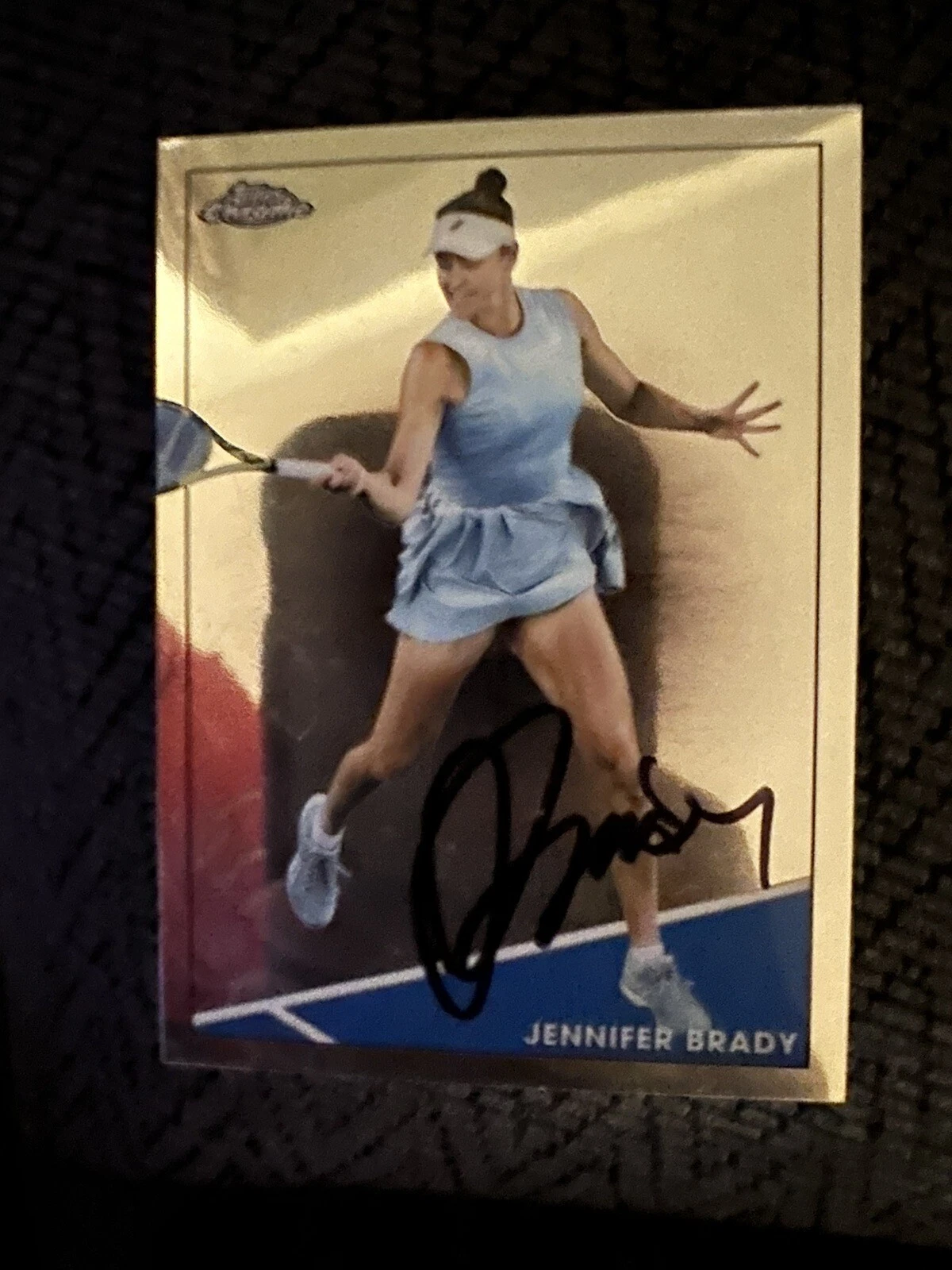 Jennifer Jen Brady Signed Trading Card Autographed Tennis 2021 Topps Chrome