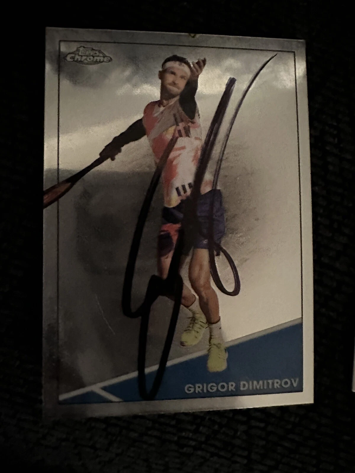 Grigor Dmitrov Signed Trading Card Autographed Tennis 2021 Topps Chrome