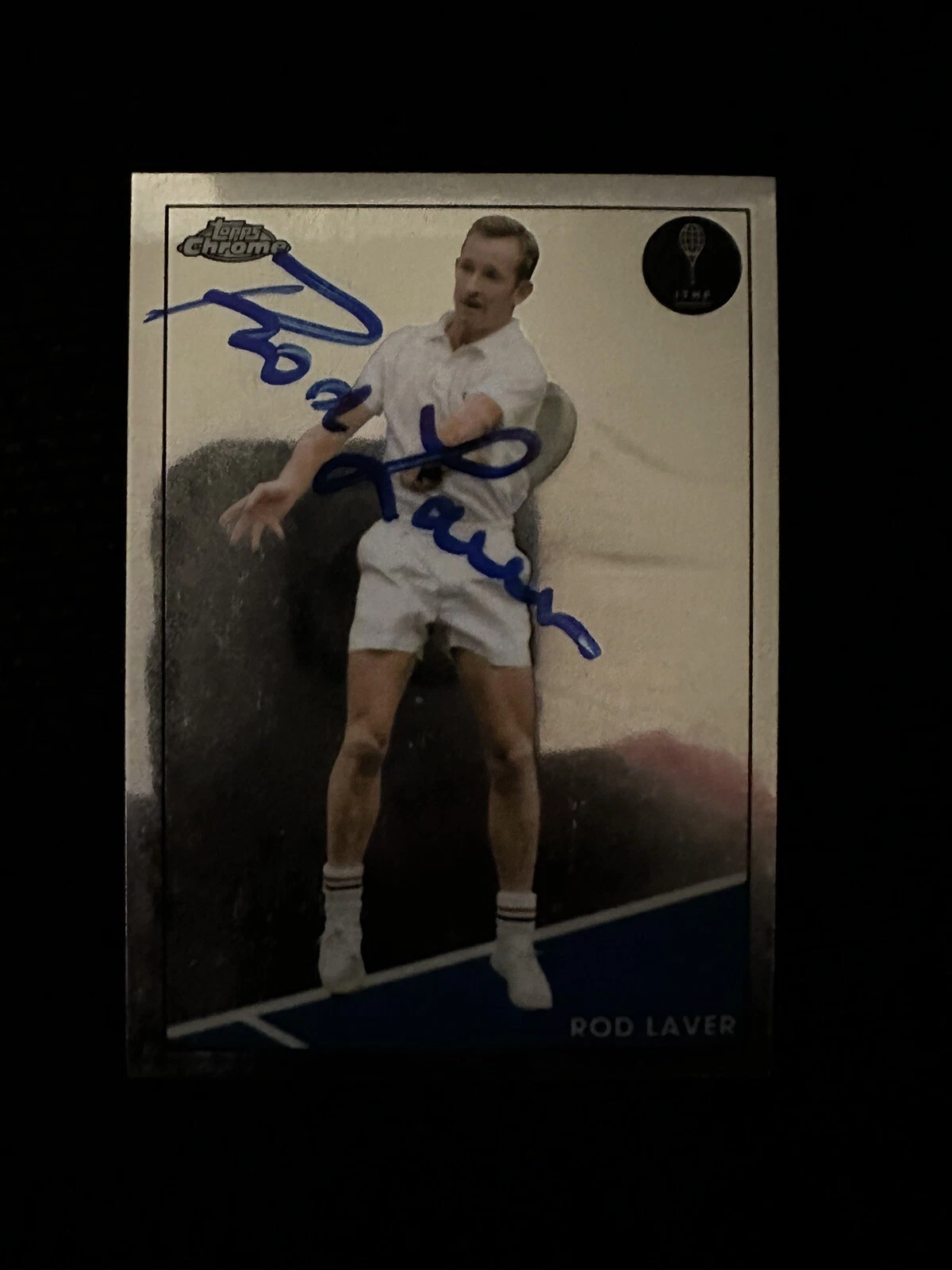 Rod Laver Signed Trading Card Autographed Tennis 2021 Topps Chrome