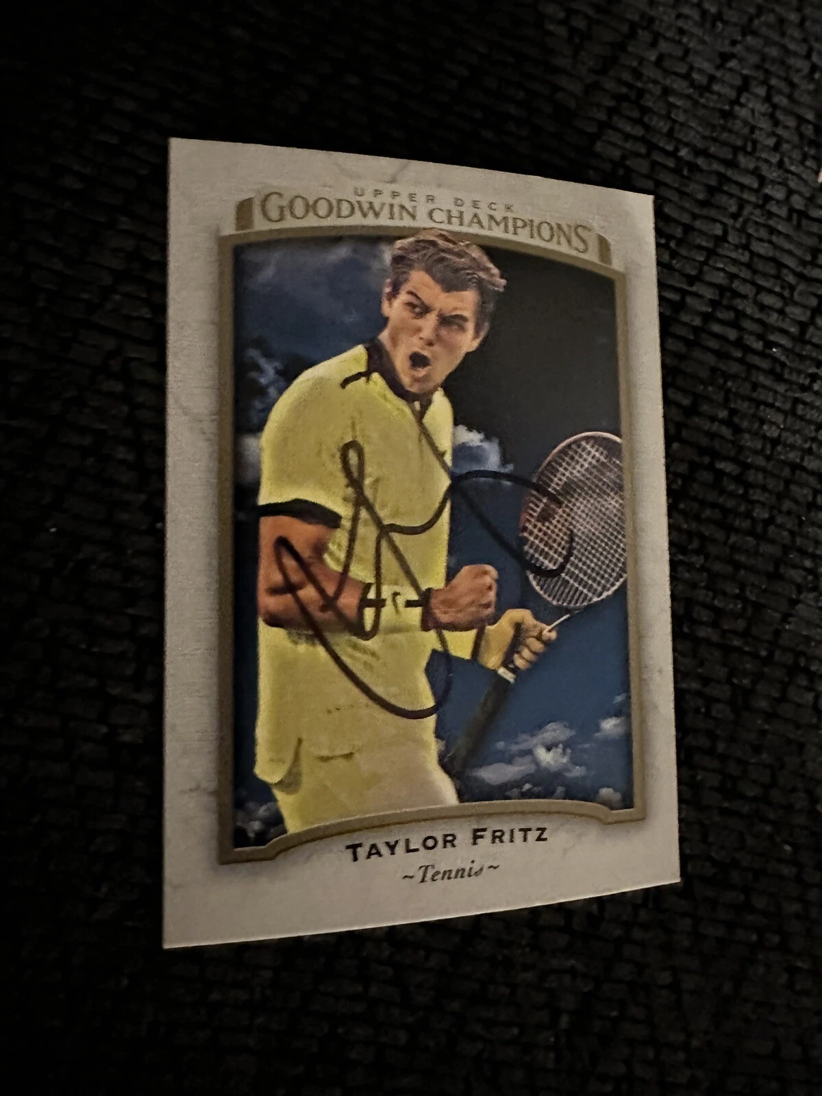 Taylor Fritz Signed Trading Card Goodwin Autographed Tennis