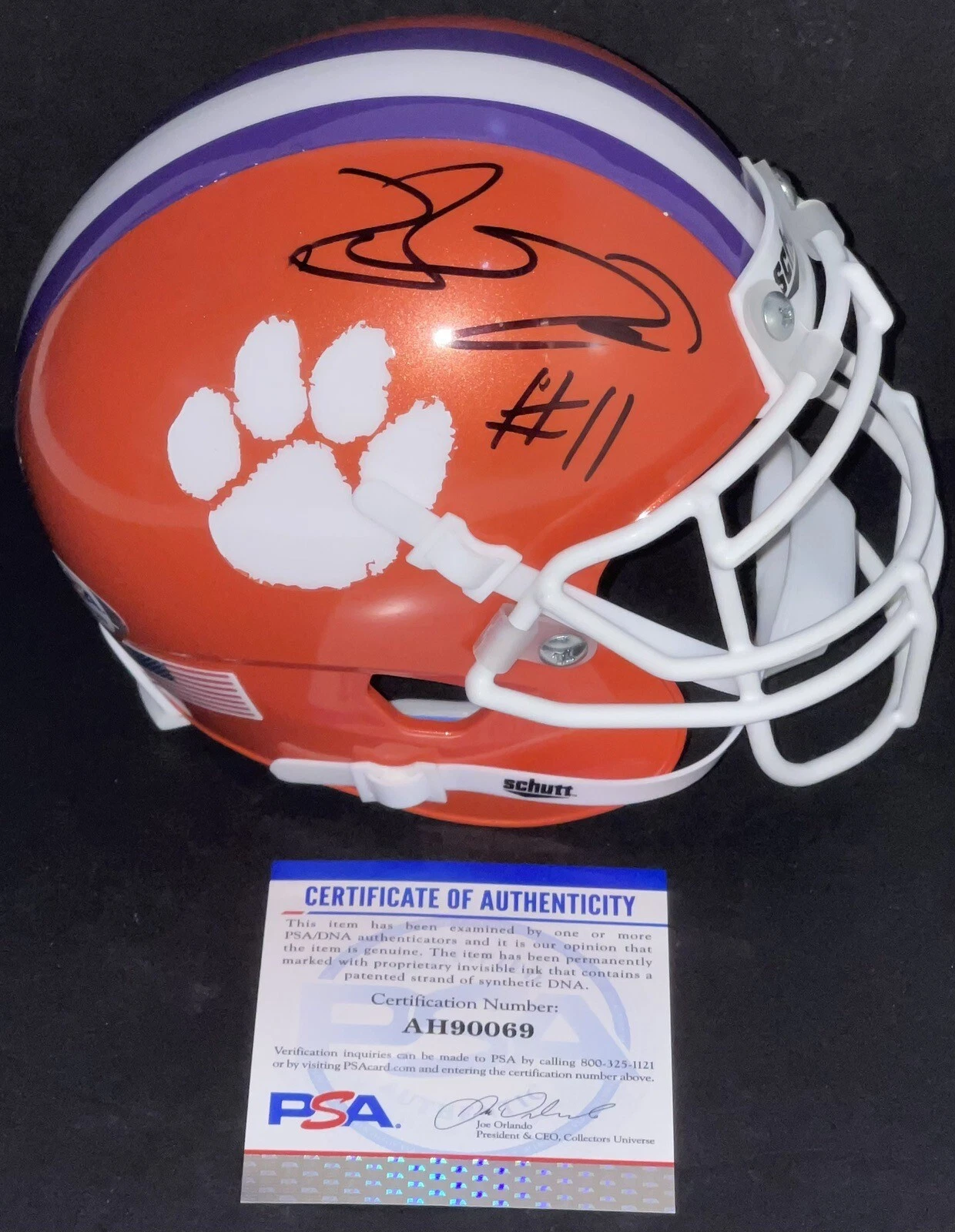 Bryan Bresee Signed Autographed Clemson Tigers Mini Helmet Psa/Dna