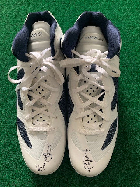 ROOSEVELT BOUIE SIGNED+WORN NIKE SNEAKERS 2012 BOEHEIM SYRACUSE FANTASY CAMP