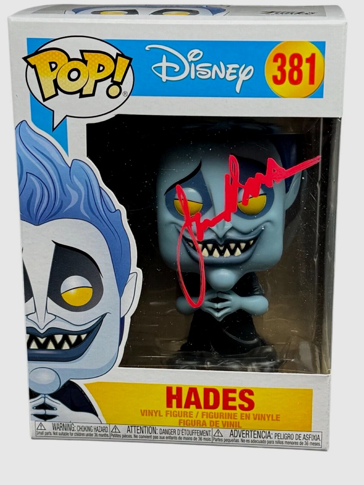 James Woods Signed Funko Pop Hades #381 Hercules Autograph Beckett COA