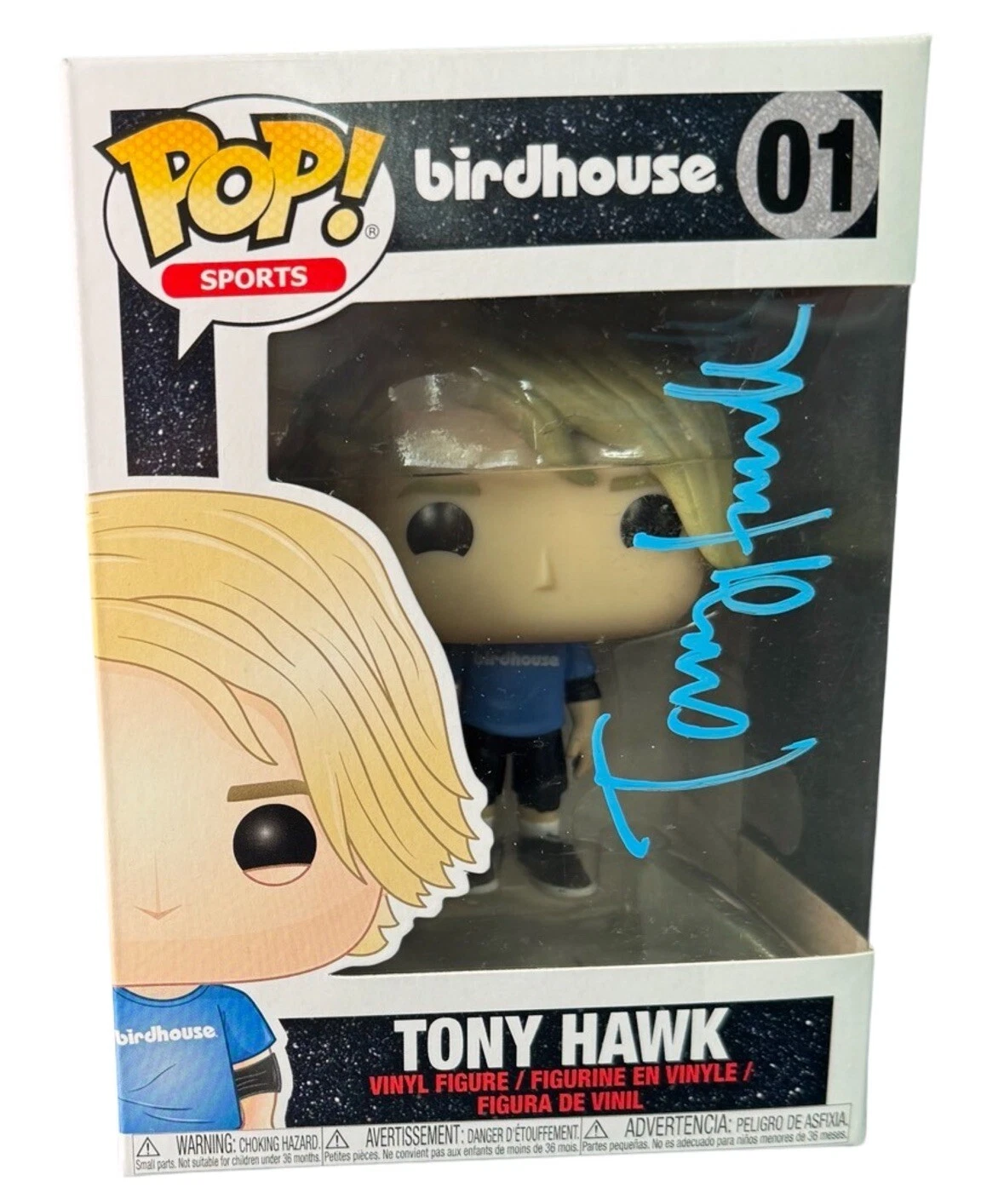 Tony Hawk Signed Autograph Funko Pop Birdhouse 01 Skateboarding Beckett COA