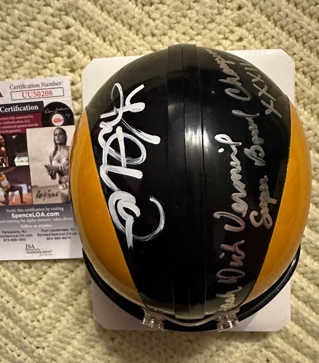 Dick Vermeil Kurt Warner Signed Mini Helmet Rams Autograph JSA Authenticated COA