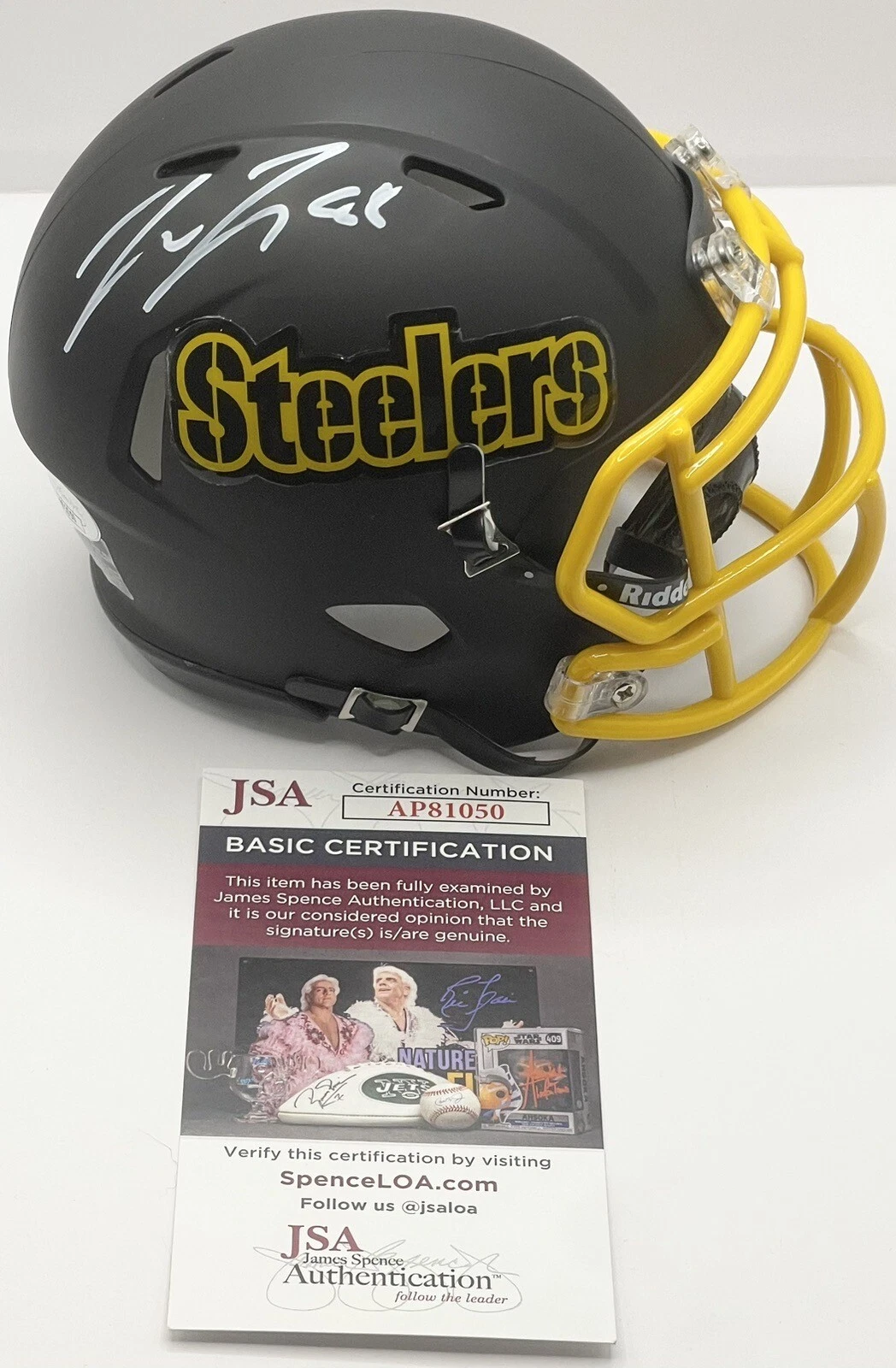 Pat Freiermuth Signed Autographed Custom Pittsburgh Steelers Mini Helmet JSA COA