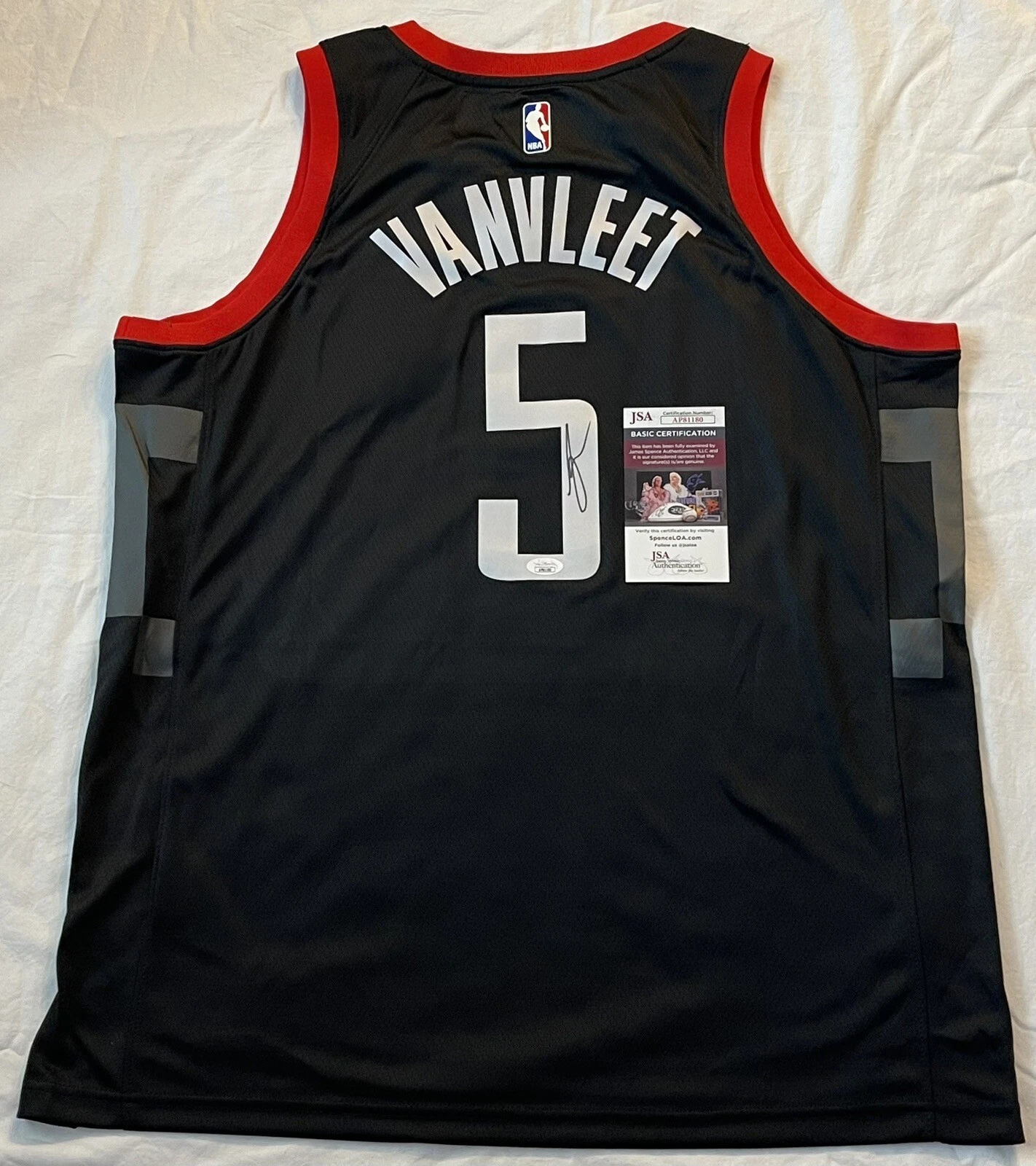 Fred VanVleet Signed Autographed Houston Rockets Jersey JSA COA