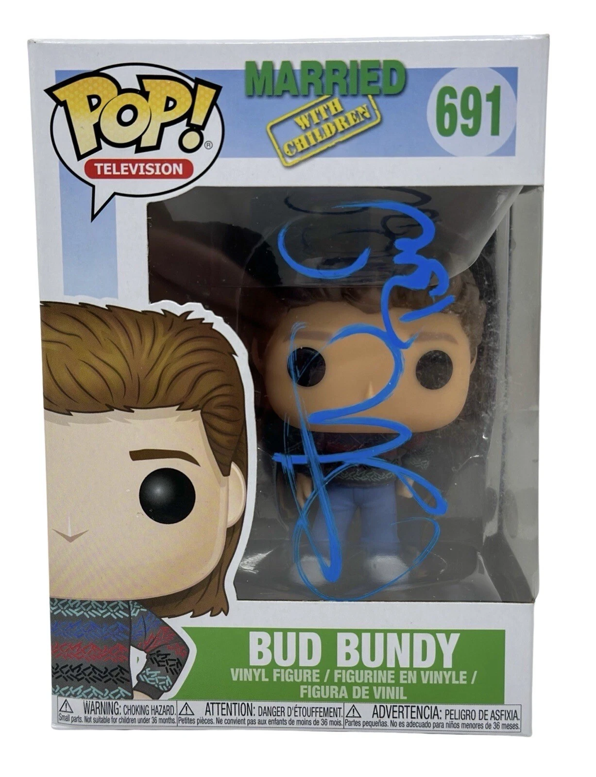 David Faustino Signed Funko Pop Bud Bundy Married With Children ACOA COA