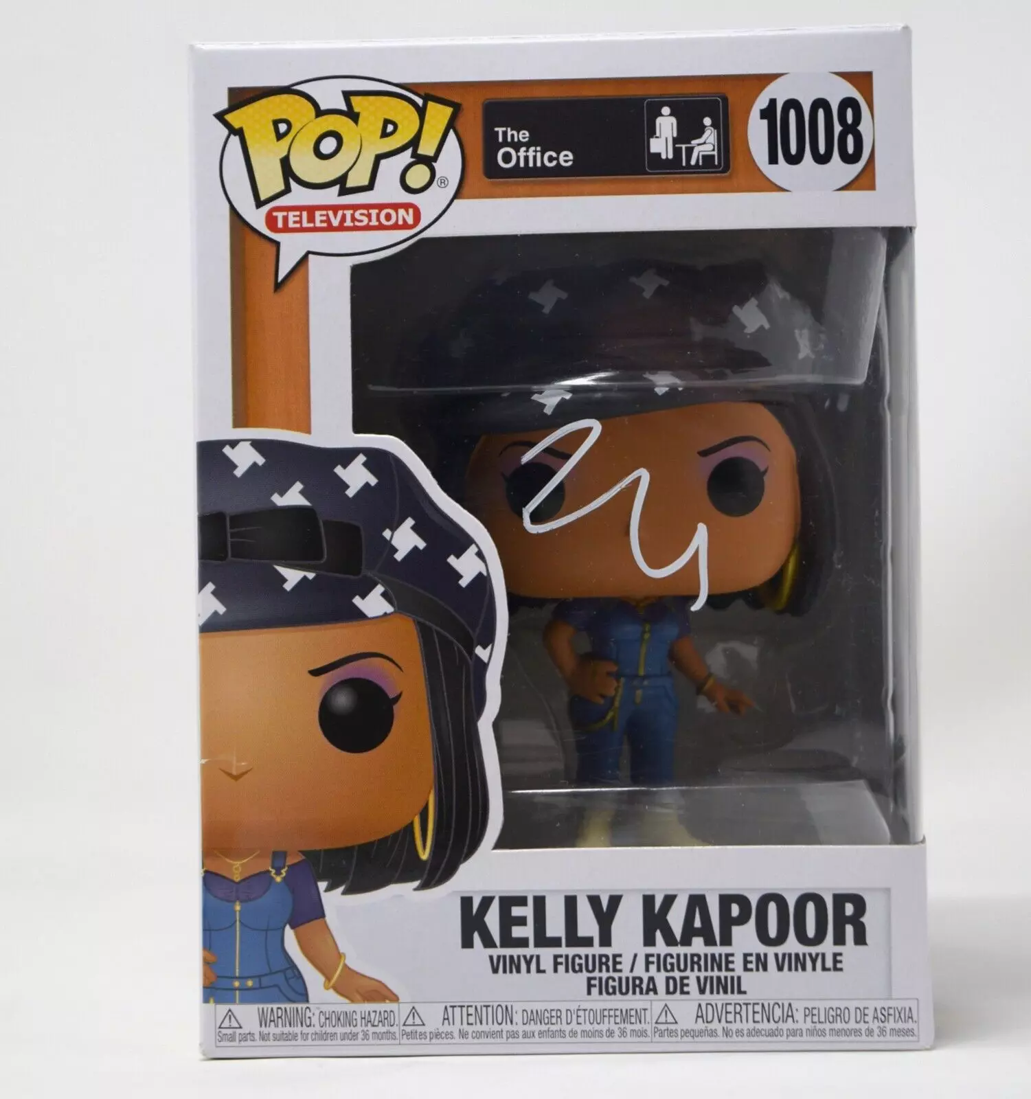 Mindy Kaling Signed Autograph Funko Pop The Office Kelly Kapoor 1008 ACOA COA