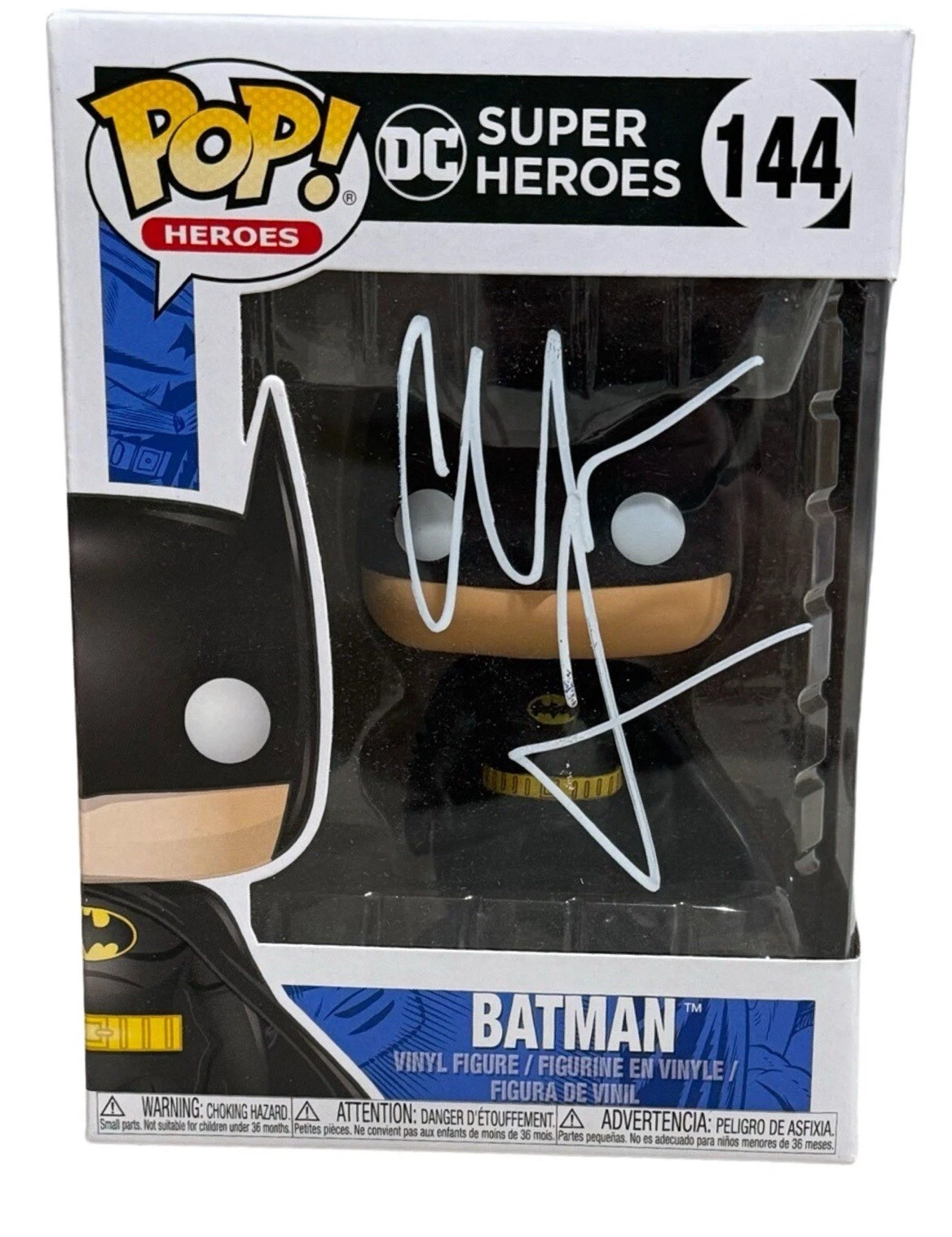 Christian Bale Signed Funko Pop Batman 144 The Dark Knight Autograph ACOA COA