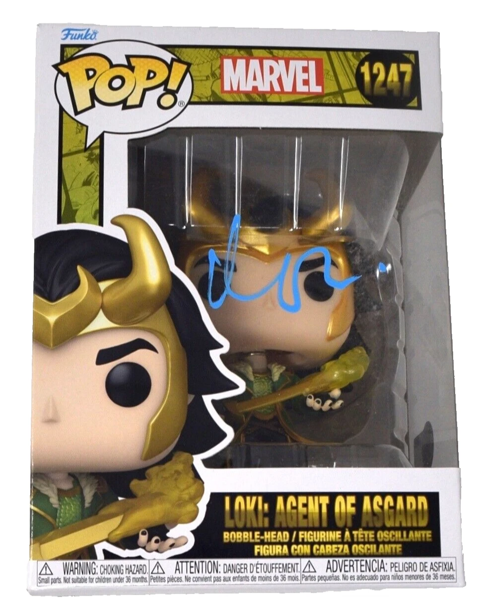 Matt Damon Signed Funko Pop Loki Agent of Asgard Thor Avengers Autograph BAS COA
