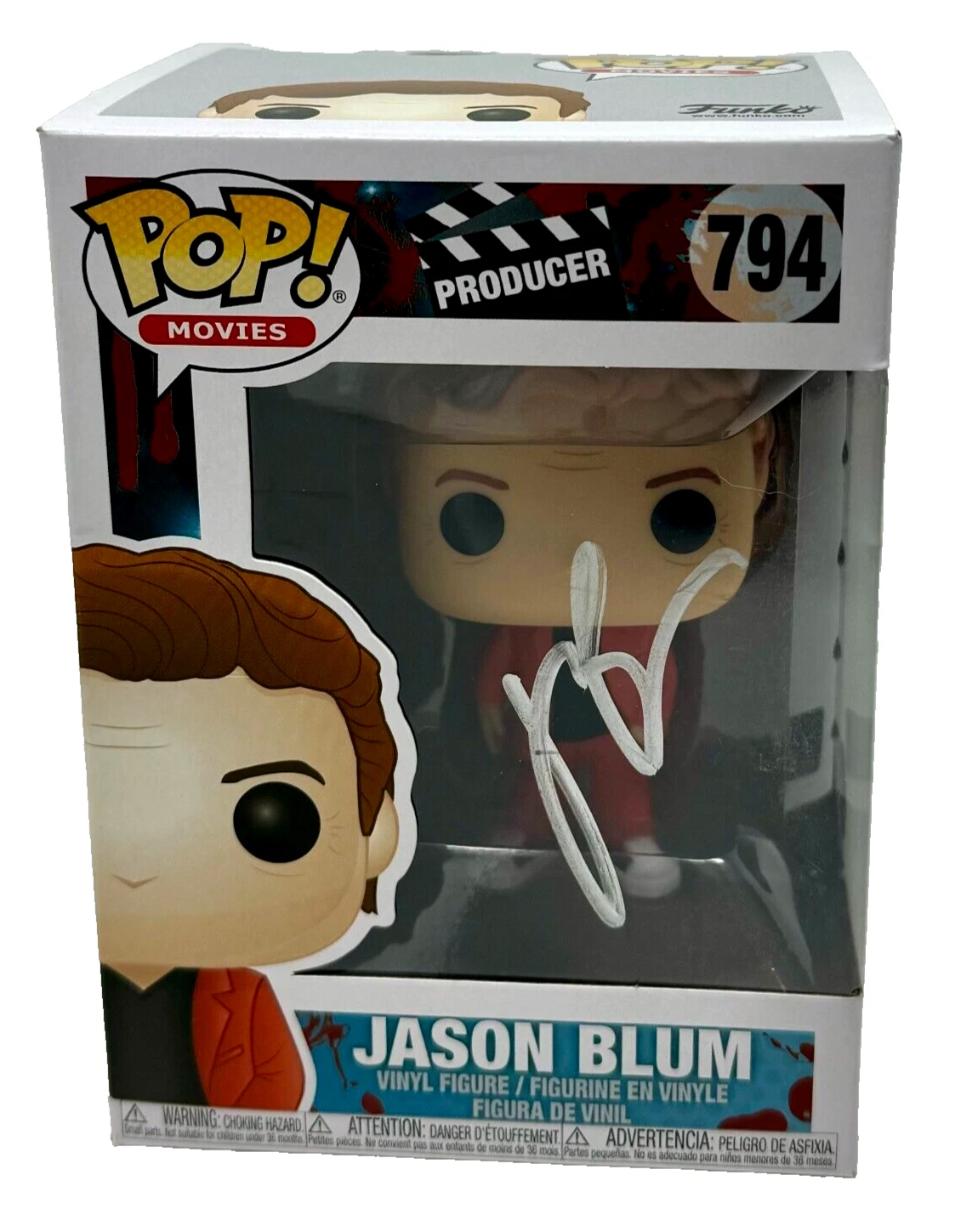 Jason Blum Signed Funko Pop Horror Producer Blumhouse Autograph Get Out BAS COA