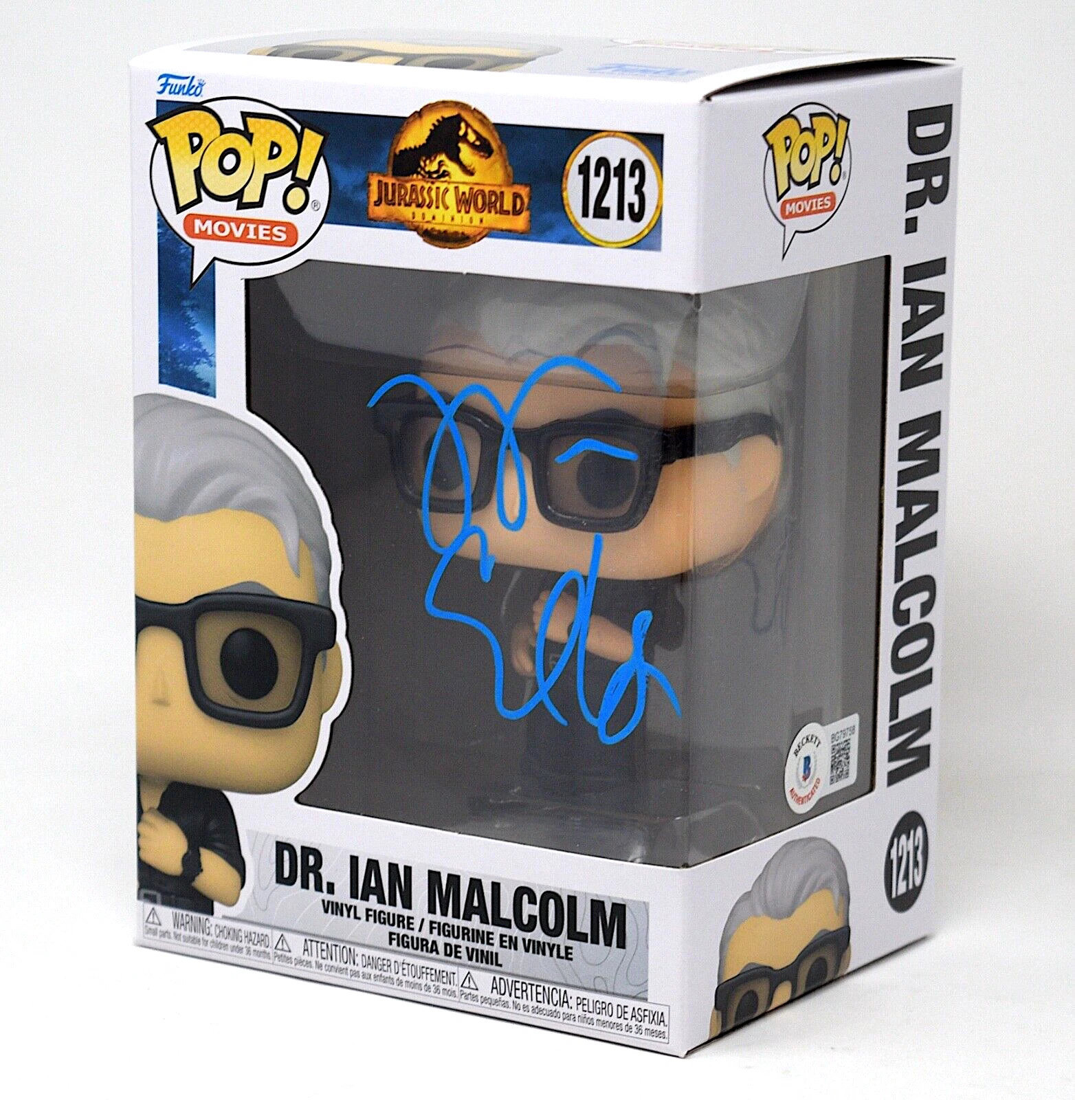Jeff Goldblum Signed Funko Pop Jurassic Park Dr. Ian Malcolm Autograph BAS COA