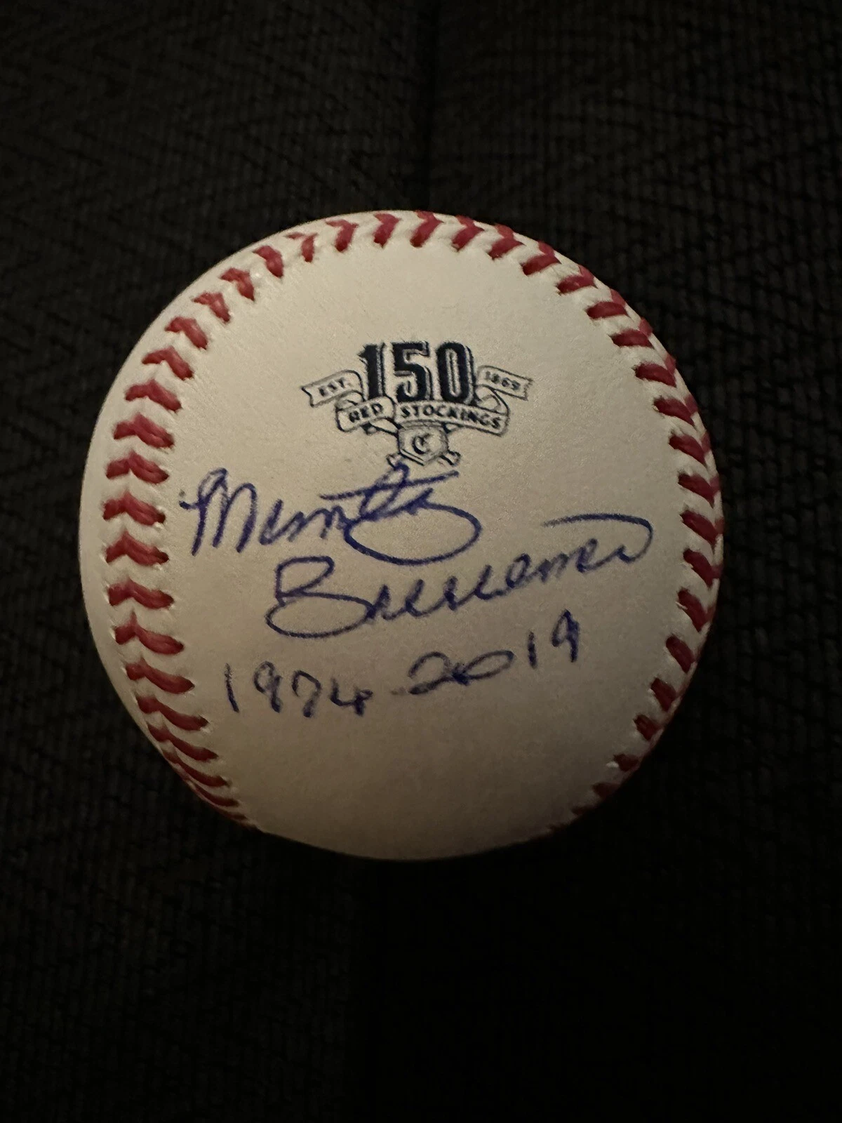 Marty Brennaman Signed Baseball Aurhentic Official Rawlings ROMLB Reds 150th