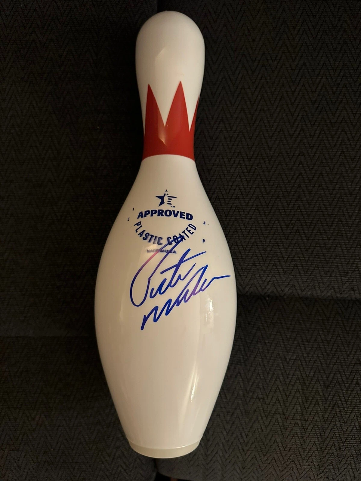 Pete Weber Brunswick PBA Signed Unused Bowling Pin Autographed Unique