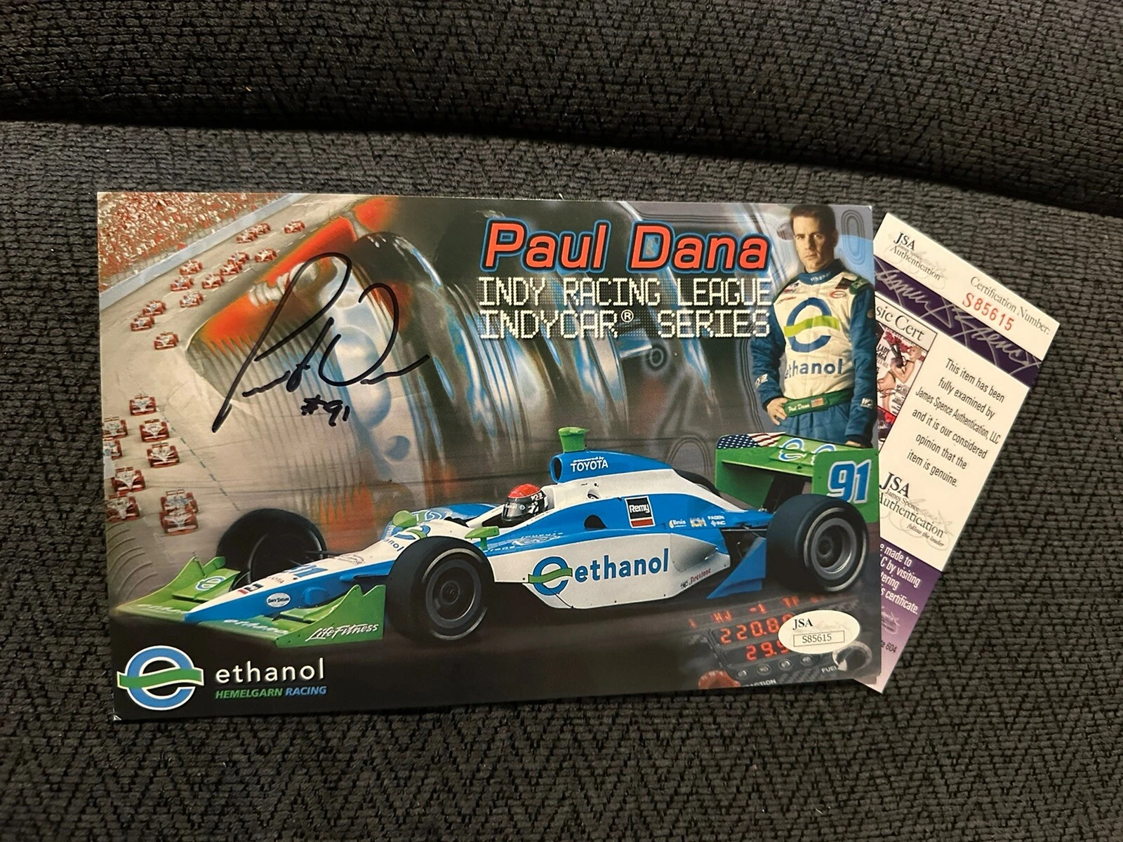 Paul Dana 2005 Indy Car Indianapolis 500 Promo Card JSA Authenticated COA