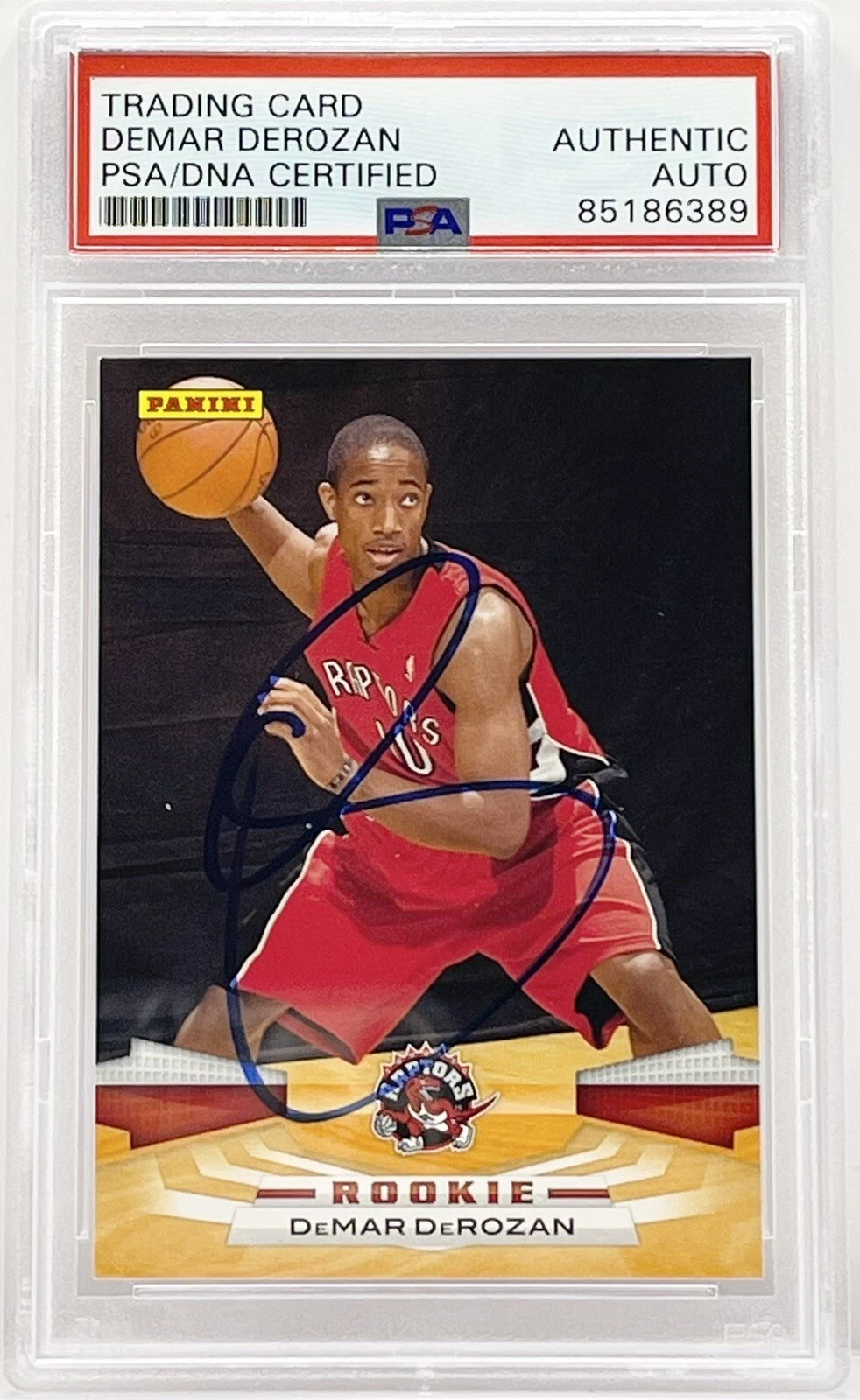 DeMar DeRozan Signed 2009-2010 Panini Rookie Card Raptors Bulls PSA/DNA Slabbed